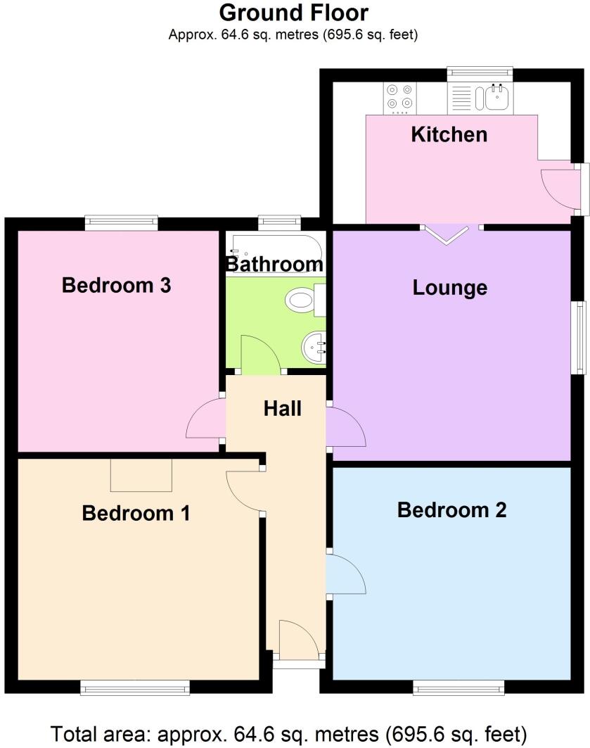 Branches Lane, Holbeach, Spalding, Lincolnshire, PE12 floorplan