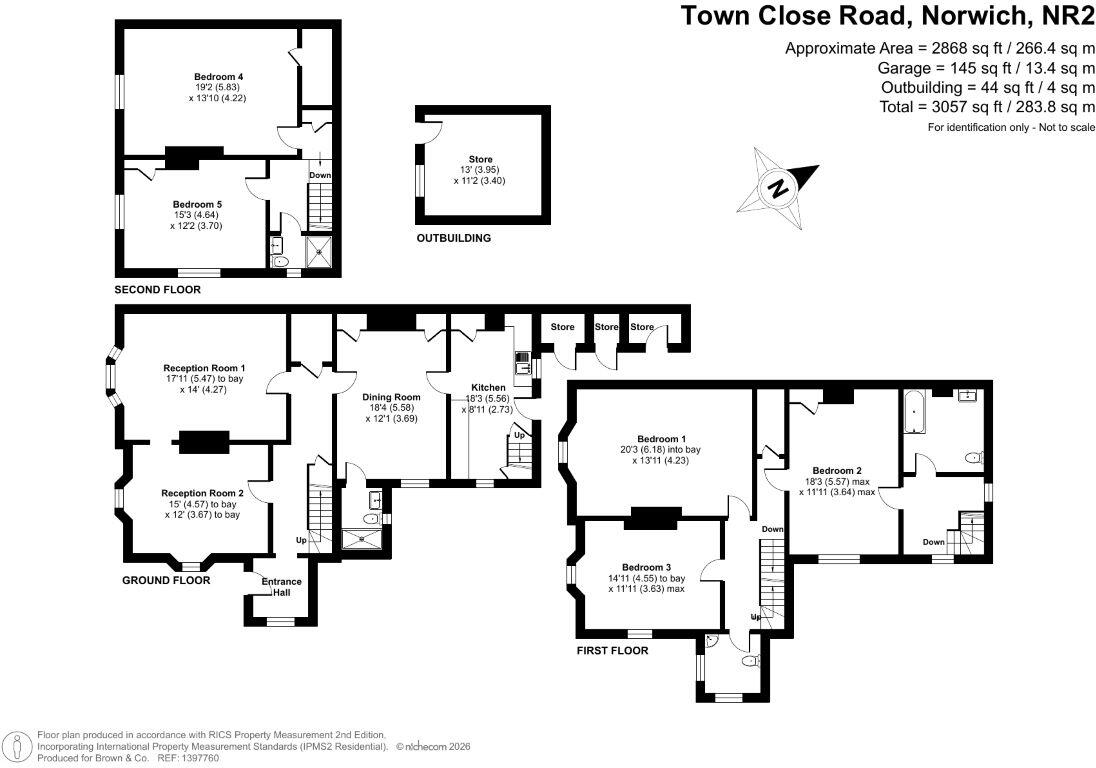 8 Town Close Road, Norwich, Norfolk, NR2 2NB floorplan