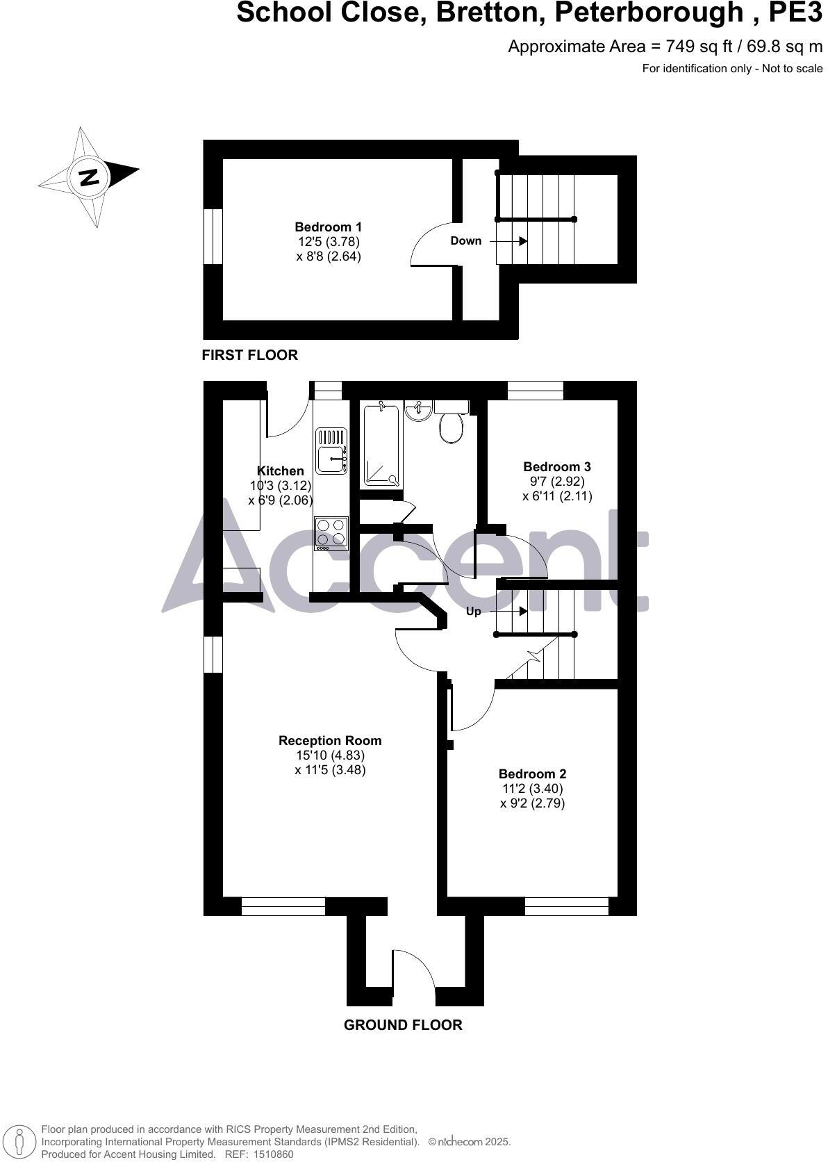 School Close, Bretton, Peterborough floorplan