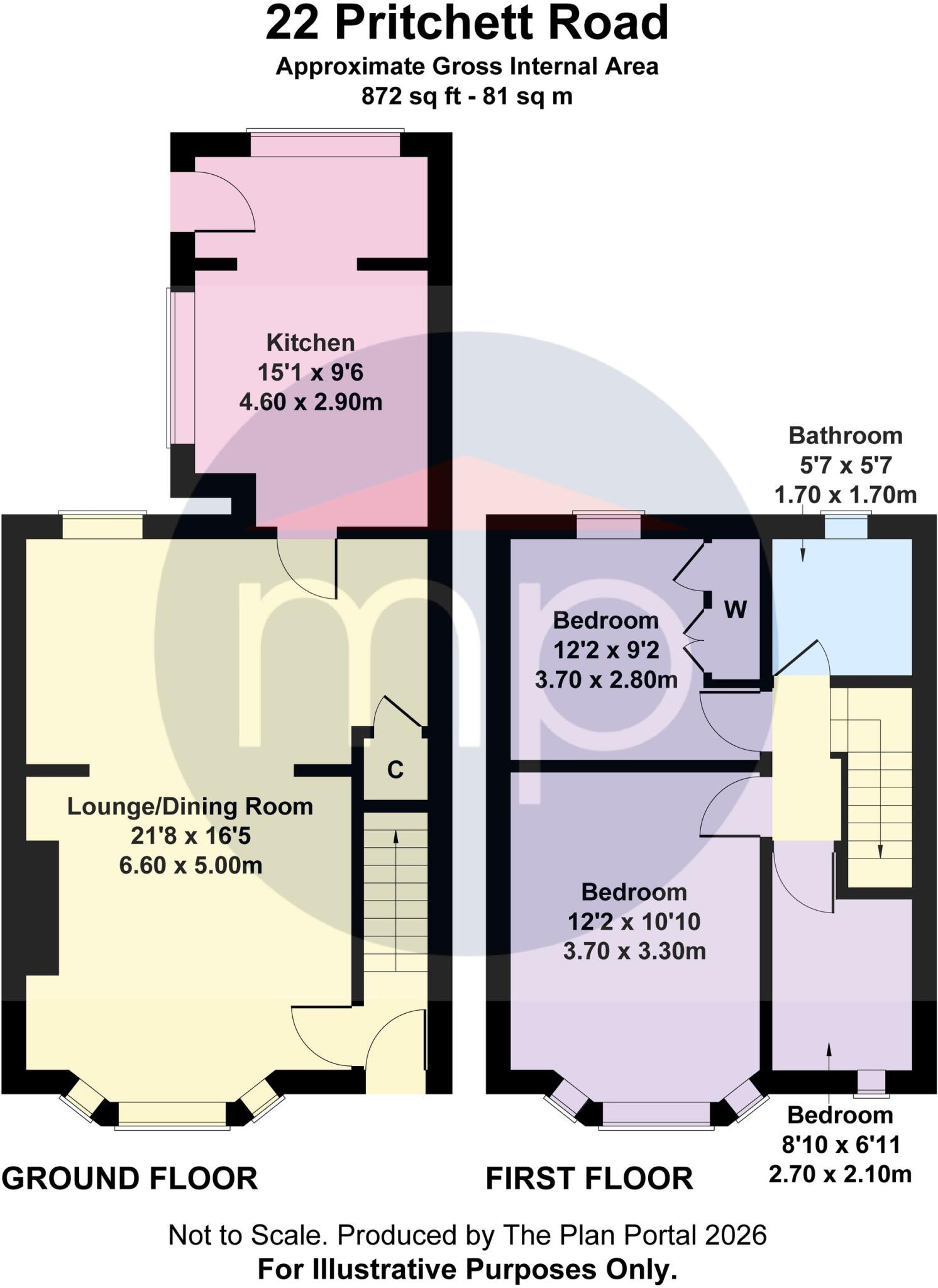Pritchett Road, Middlesbrough, TS3 floorplan