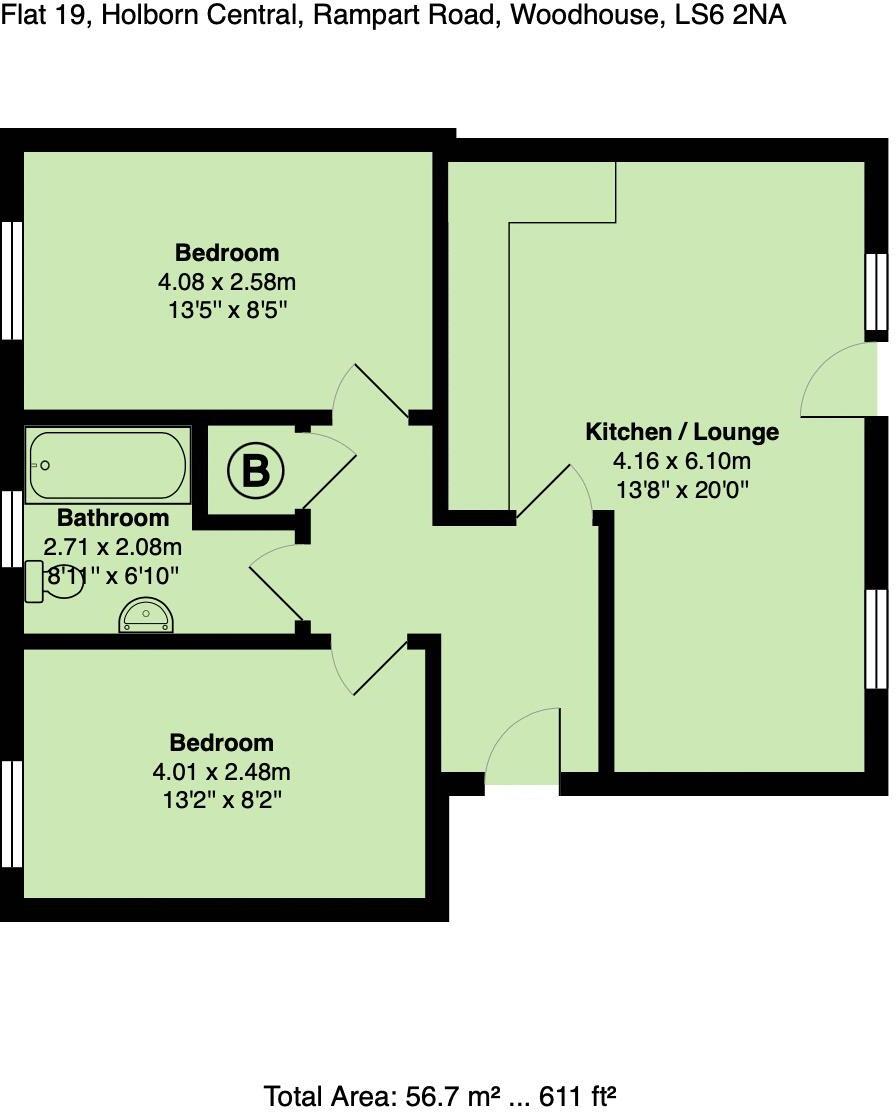 Rampart Road, Leeds floorplan