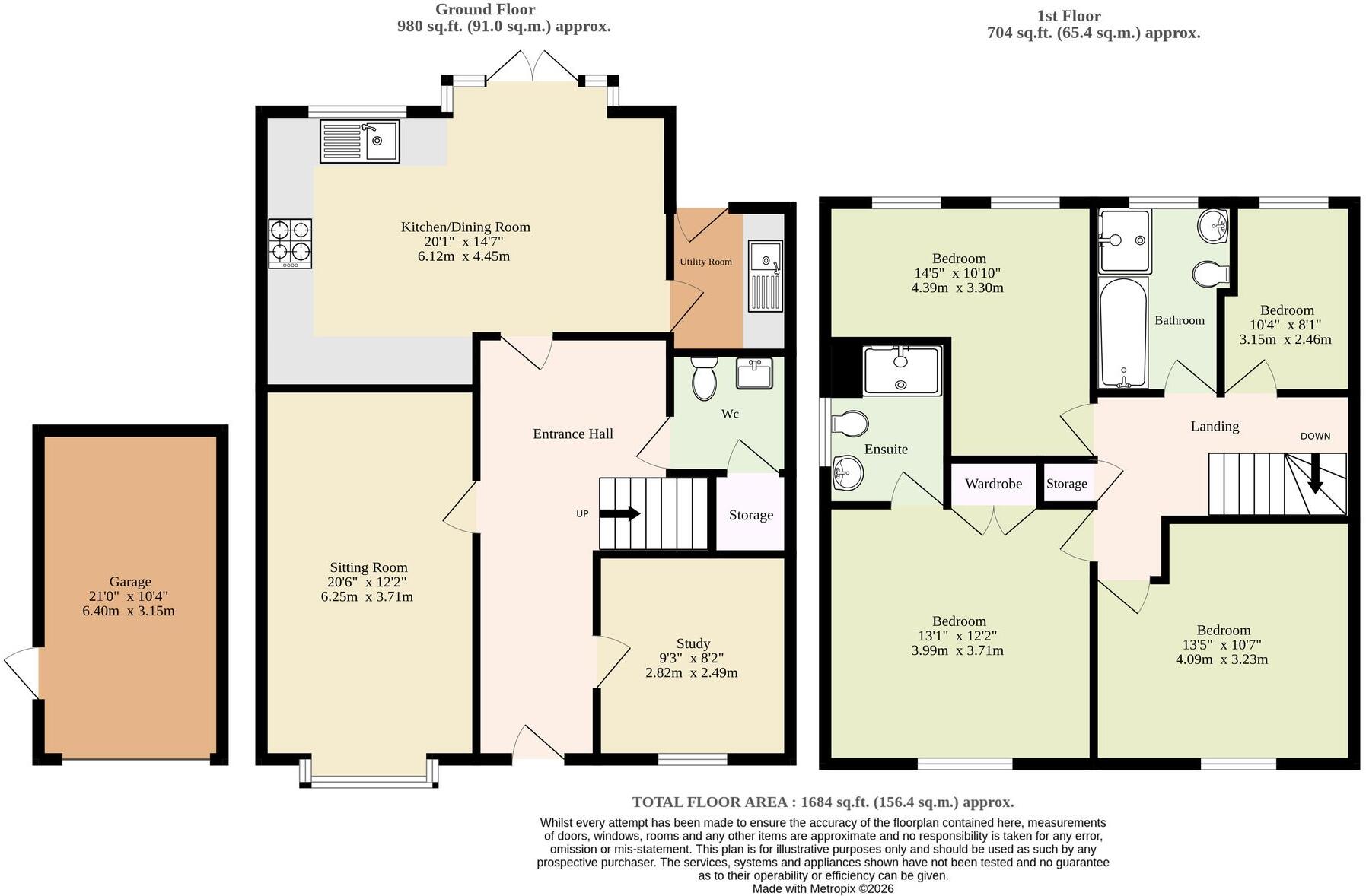 Moore Close, Horsford floorplan