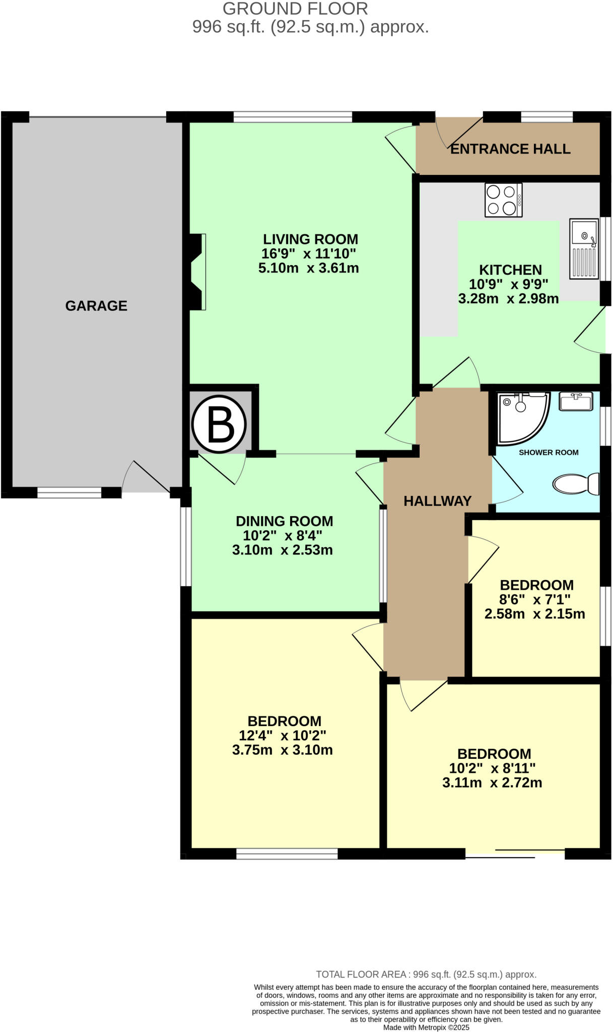 Foxdale Avenue, Thorpe Willoughby, YO8 floorplan