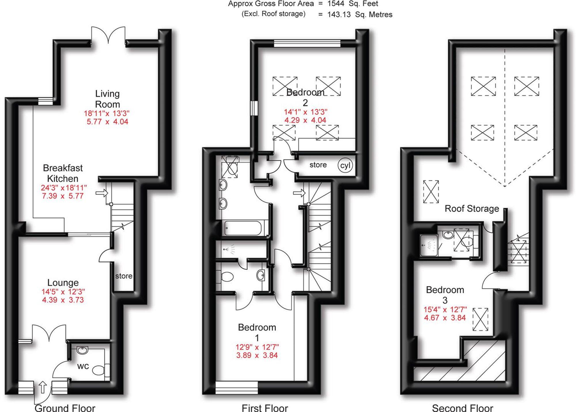 Cecil Road, Hale, WA15 floorplan