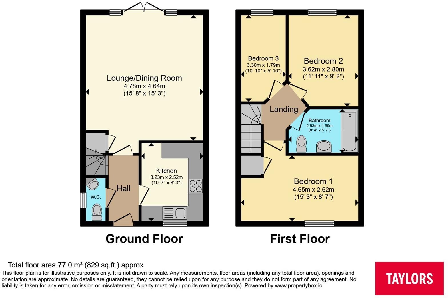 Belpaire Close, Lower Stondon, Henlow, Hertfordshire, SG16 floorplan