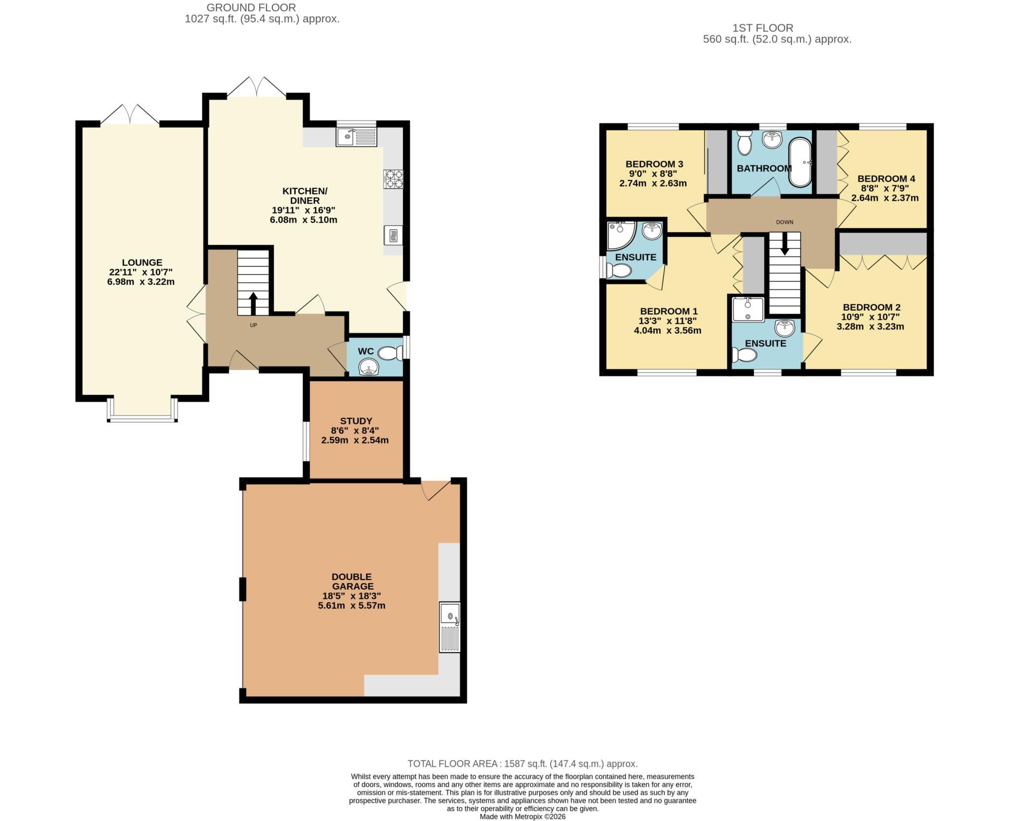 Arnold Close, Laceby floorplan