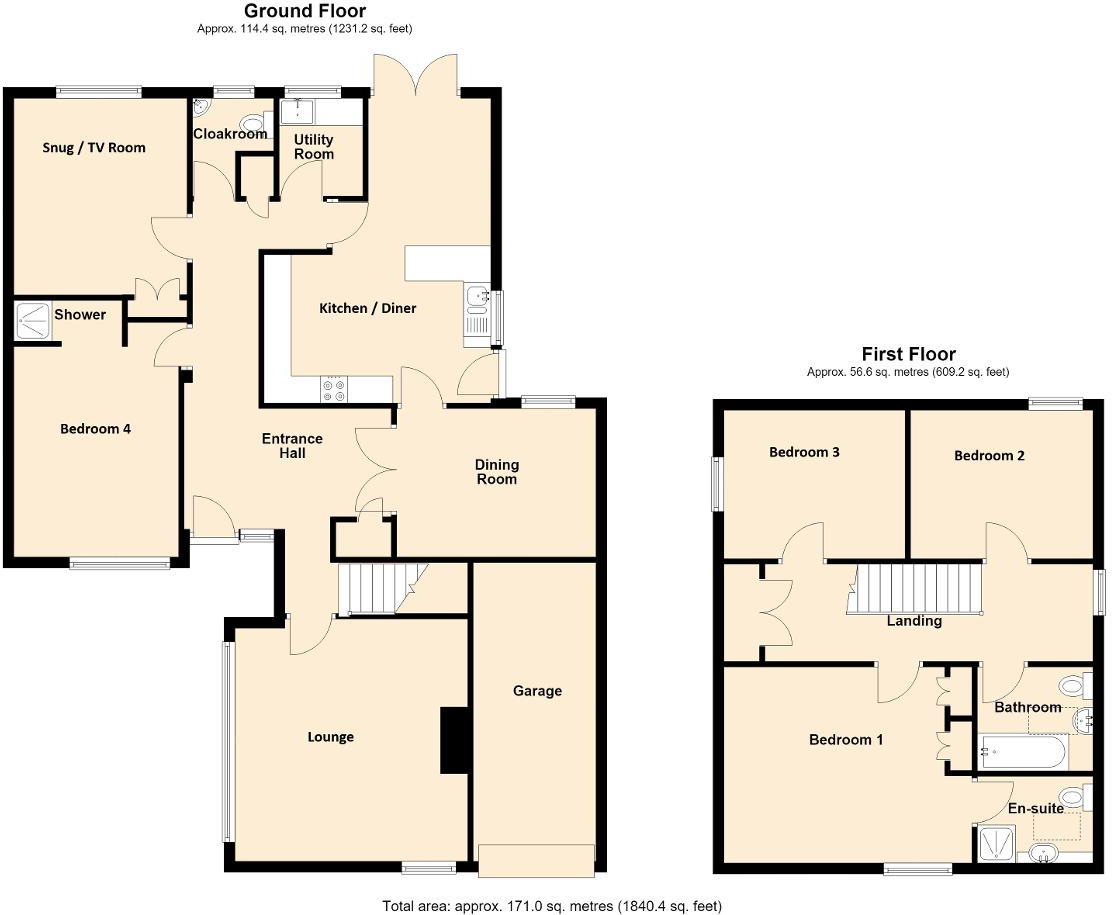 Stockenhill Road, Leominster, Herefordshire, HR6 8PP floorplan