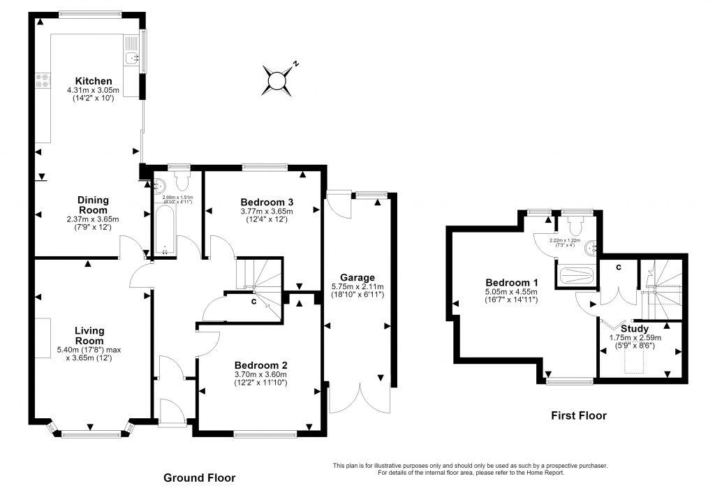 8 Gardiner Terrace, Edinburgh, EH4 3RS floorplan