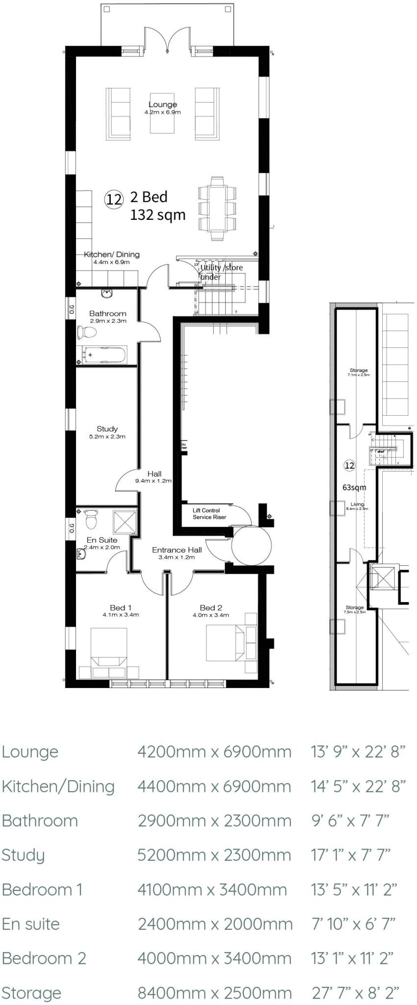 Wordsworth House, 2 Belle Vue Road, Swanage floorplan