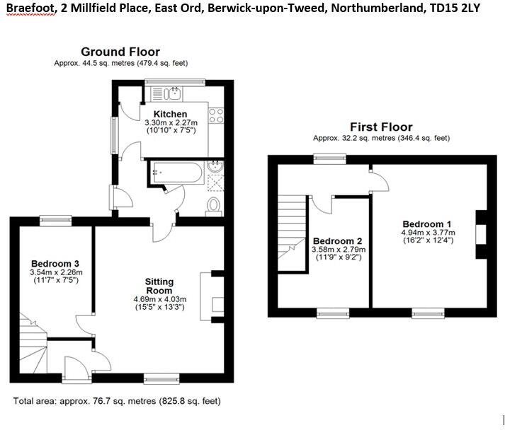 Millfield Place, East Ord, Berwick-Upon-Tweed floorplan