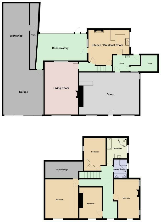 Llanwrda, Carmarthenshire, Mid Wales, Ceredigion, Mid Wales, SA19 floorplan