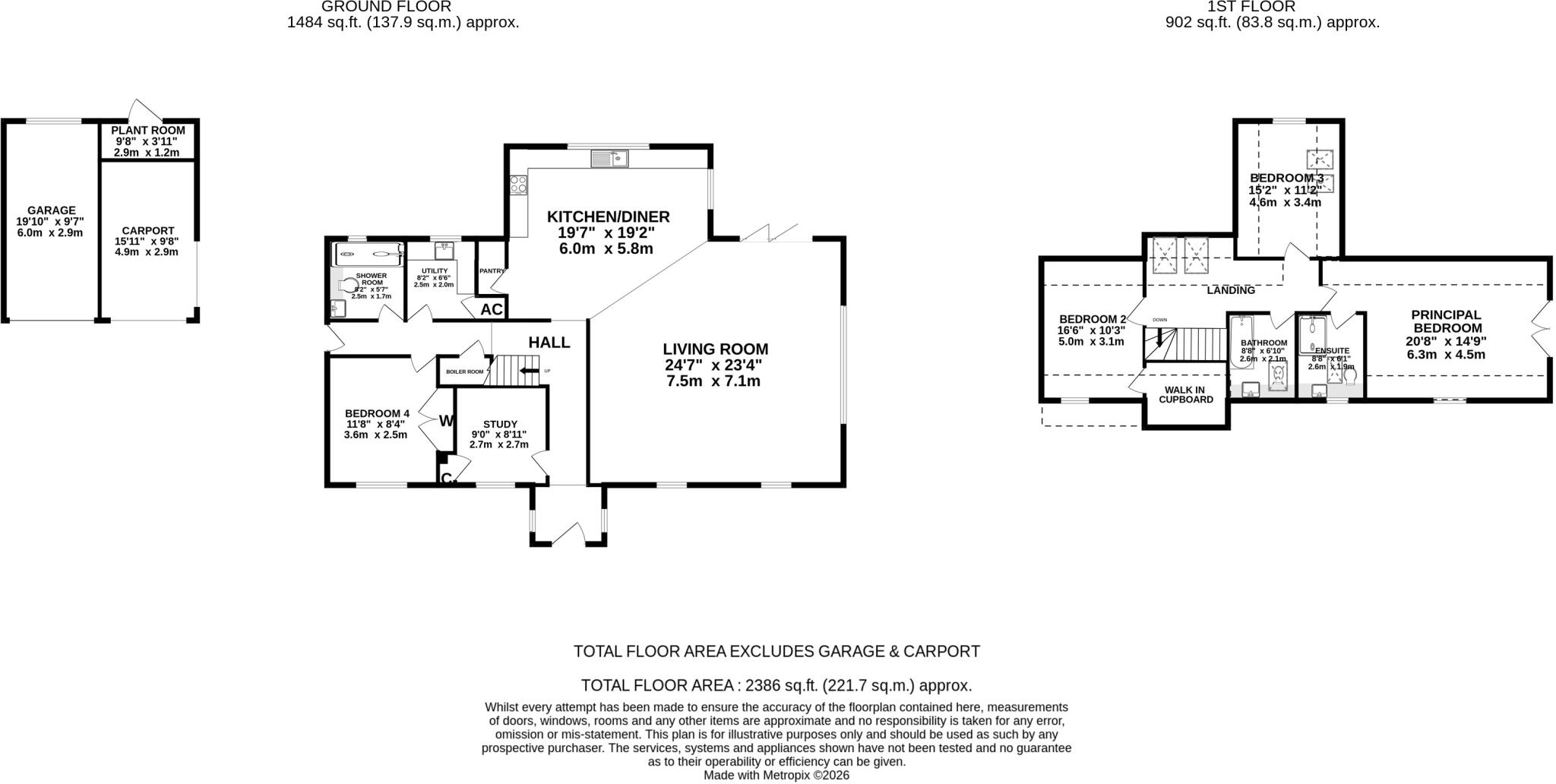 Wymondham Road, Bunwell, Norwich, Norfolk, NR16 floorplan