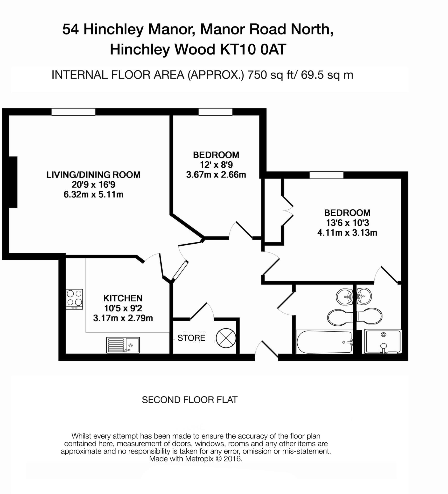 Hinchley Manor, Hinchely Wood floorplan