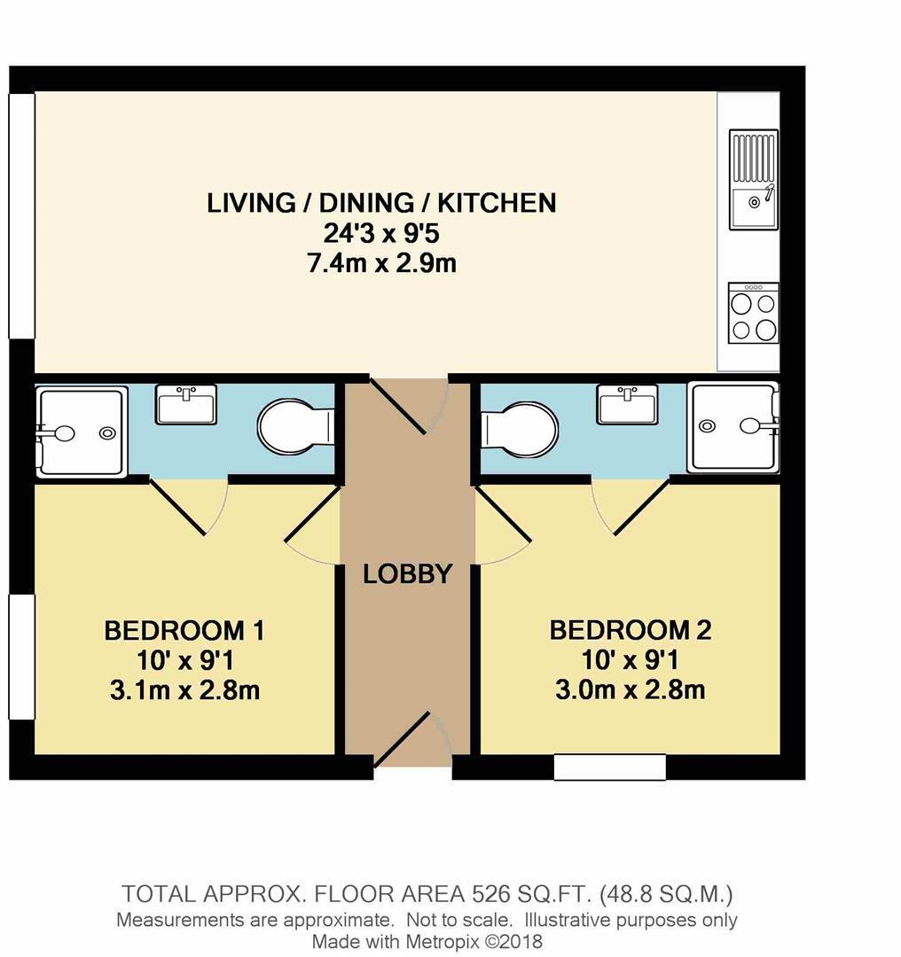 Flat 11 Lynthorpe House floorplan