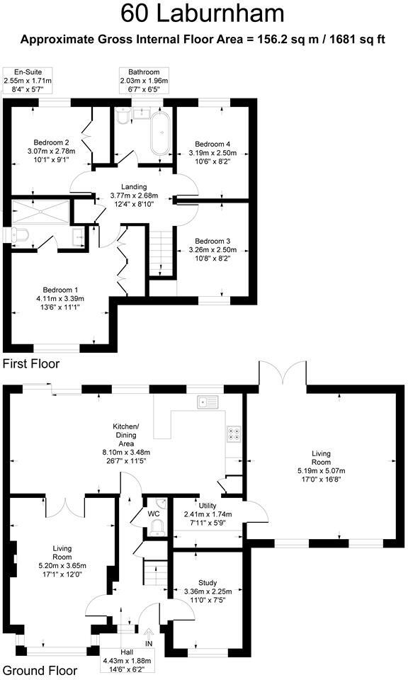 Laburnum Way, Rayleigh floorplan