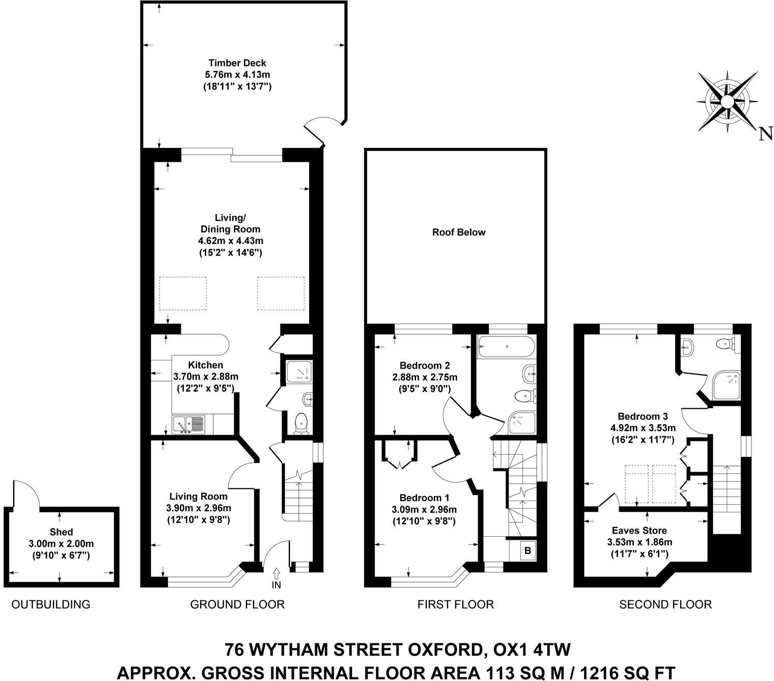 Wytham Street, Oxford, OX1 floorplan