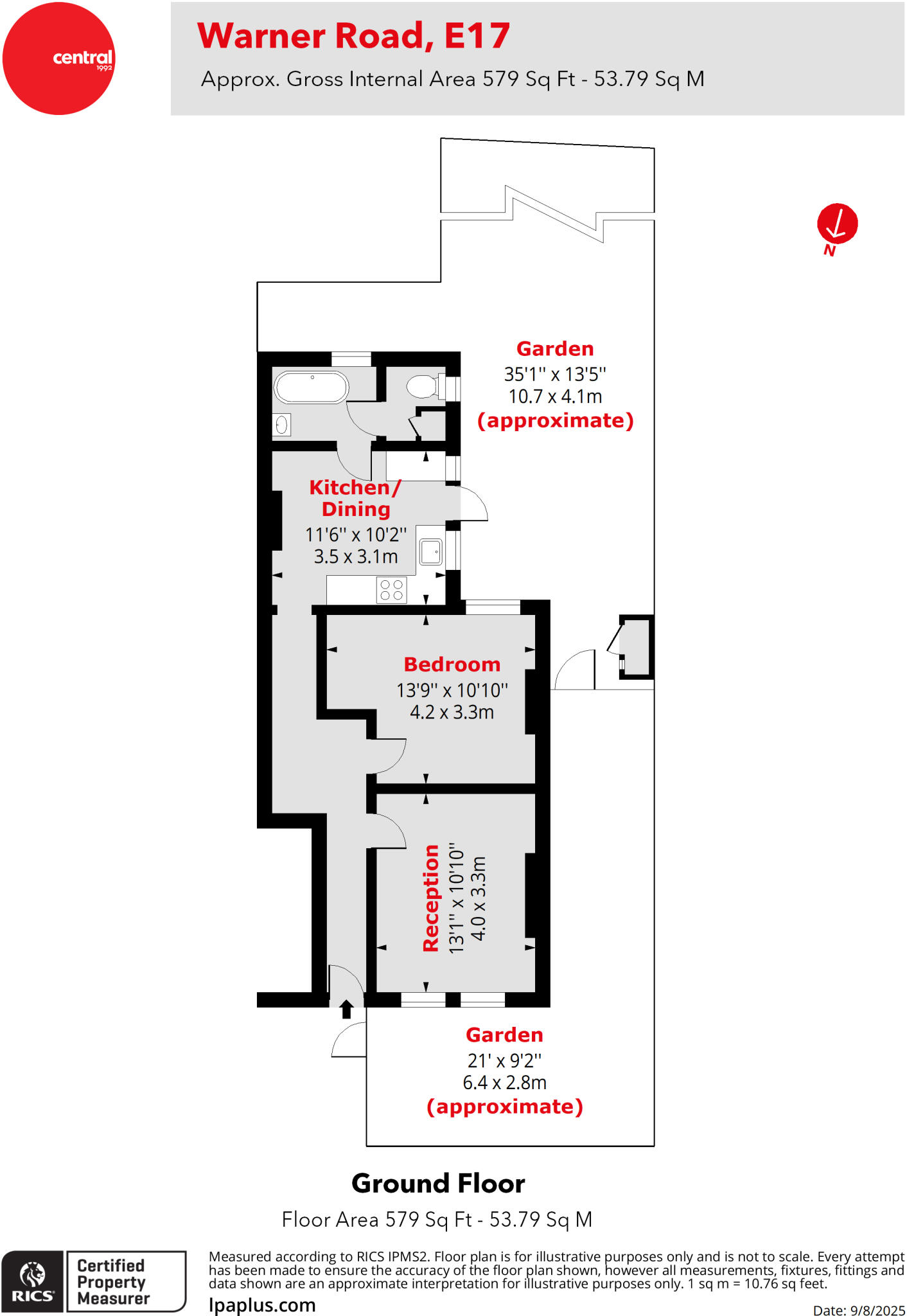Warner Road, Walthamstow, London, E17 floorplan