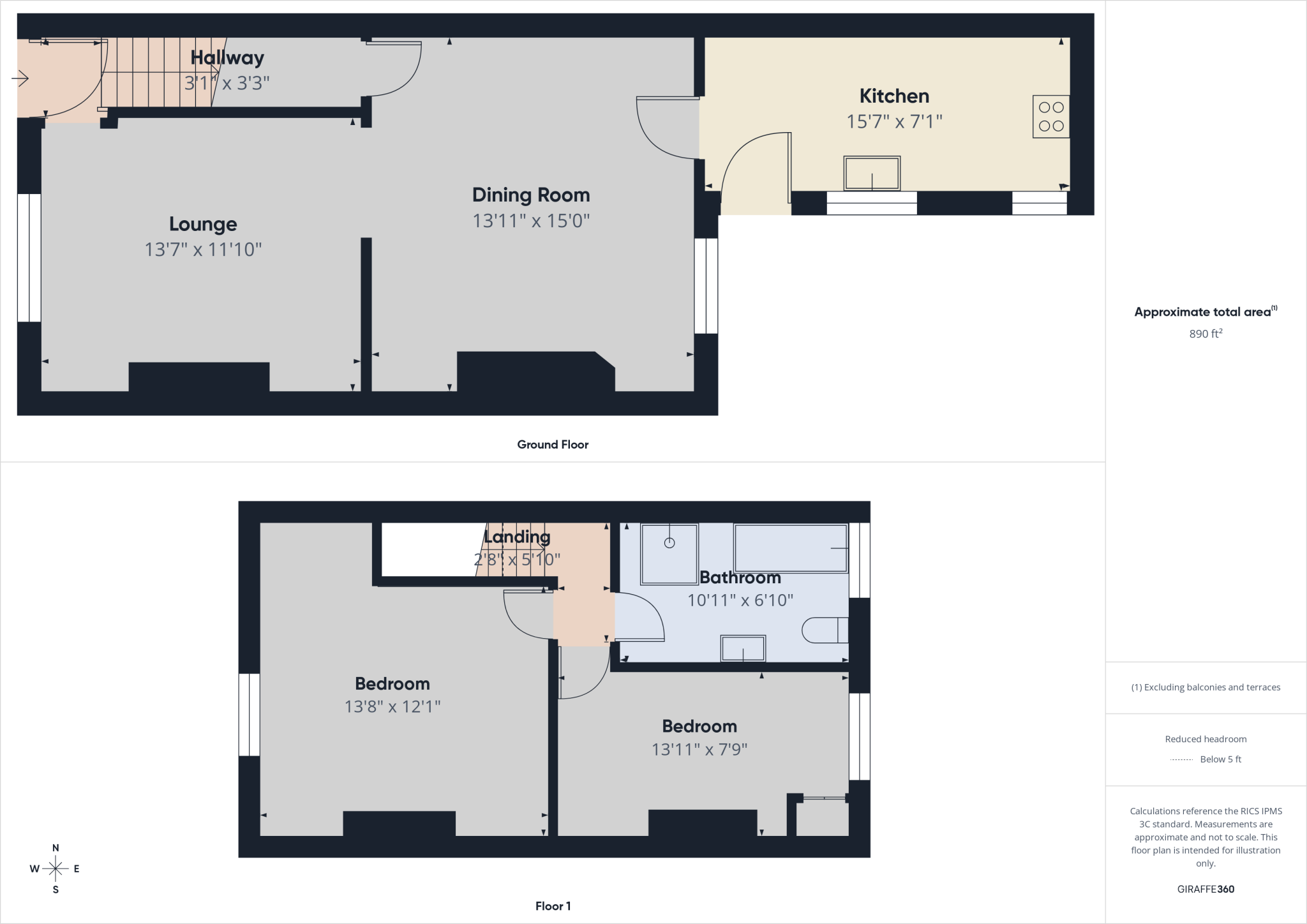Linden Terrace, Ferryhill, County Durham floorplan