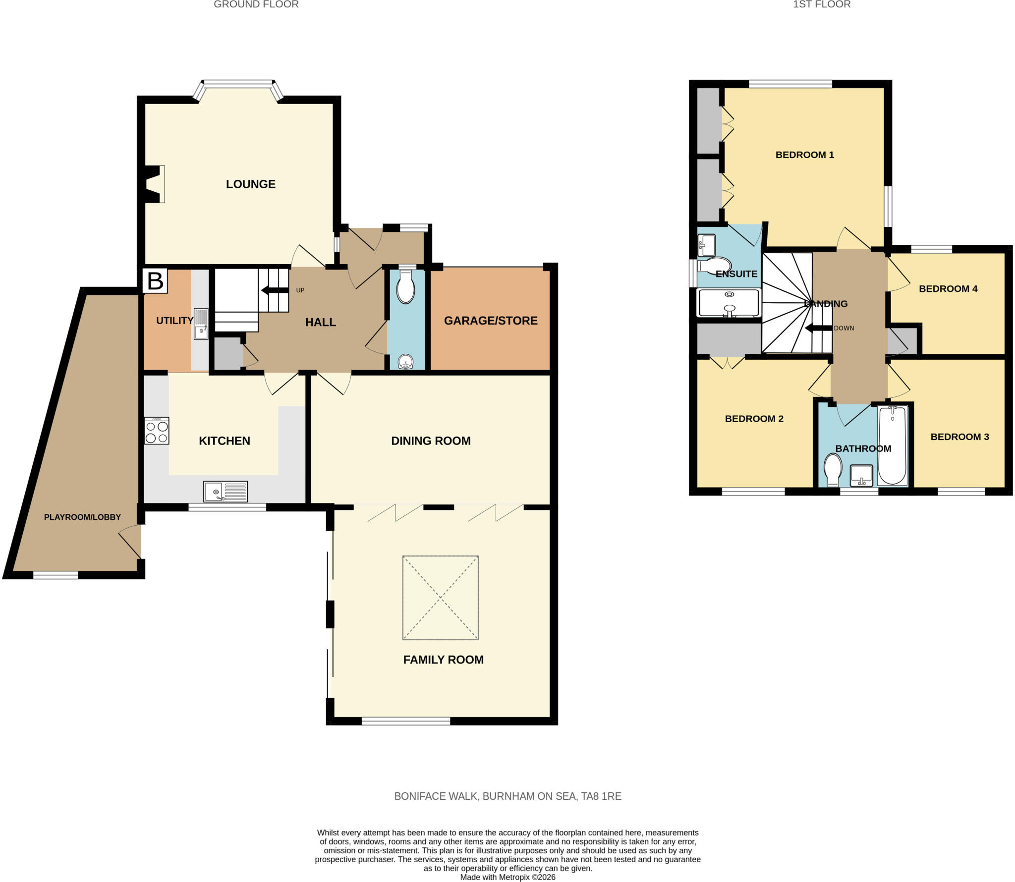 Boniface Walk, Burnham on Sea, Somerset, TA8 floorplan