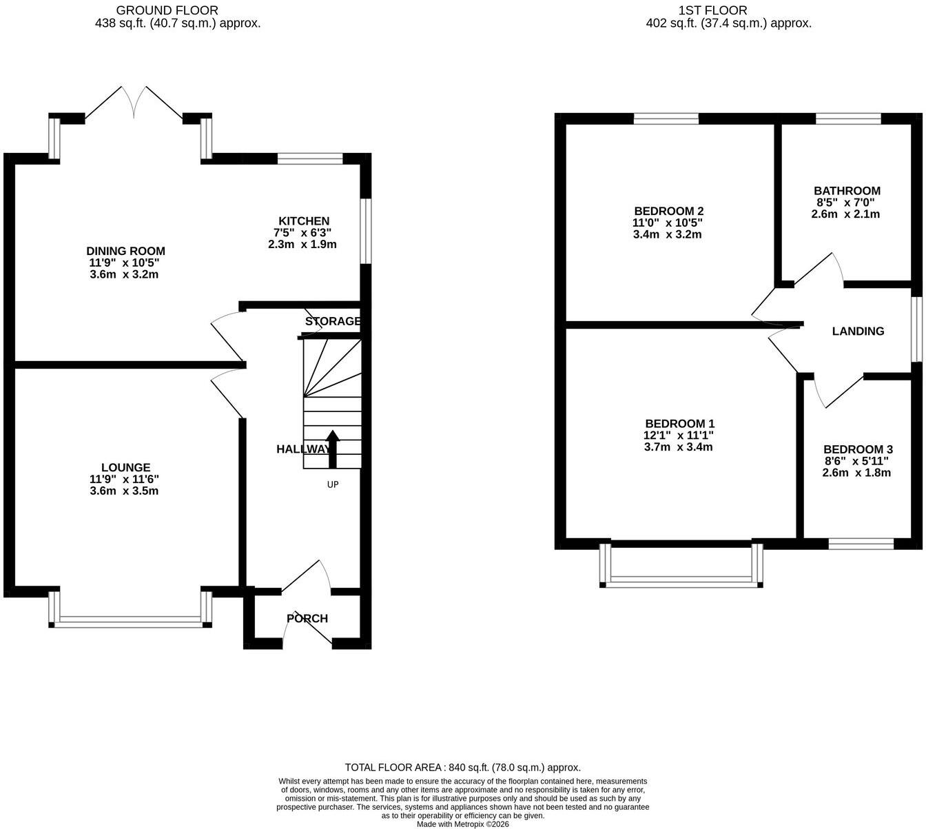 Higher Gate Road, Accrington, BB5 6LF floorplan