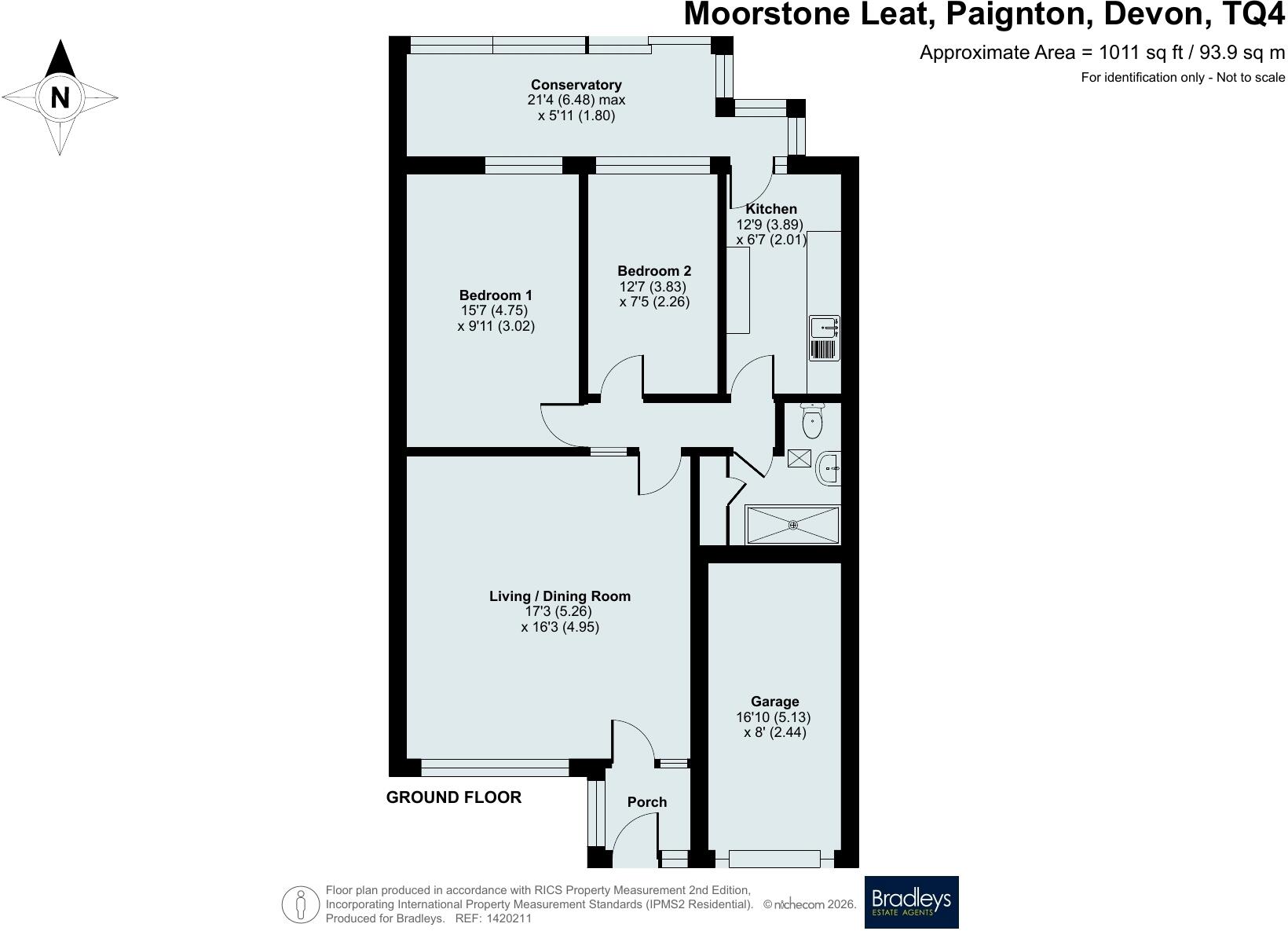 Moorstone Leat, Paignton, Devon floorplan