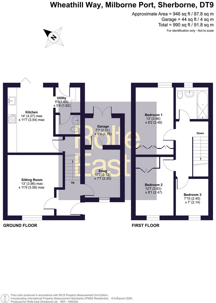 55, Wheathill Way, Milborne Port, Sherborne floorplan