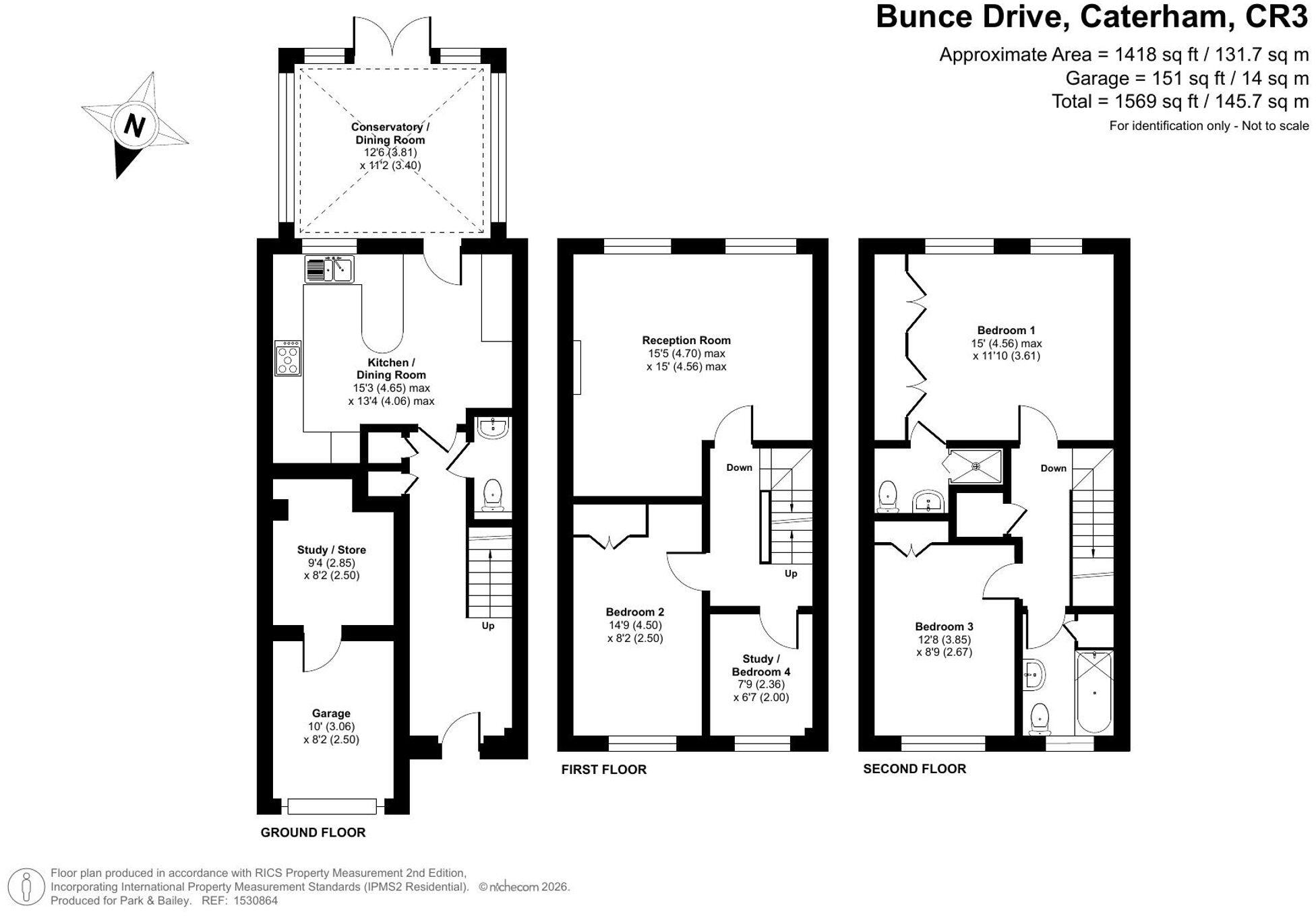 Bunce Drive, Caterham, CR3 floorplan
