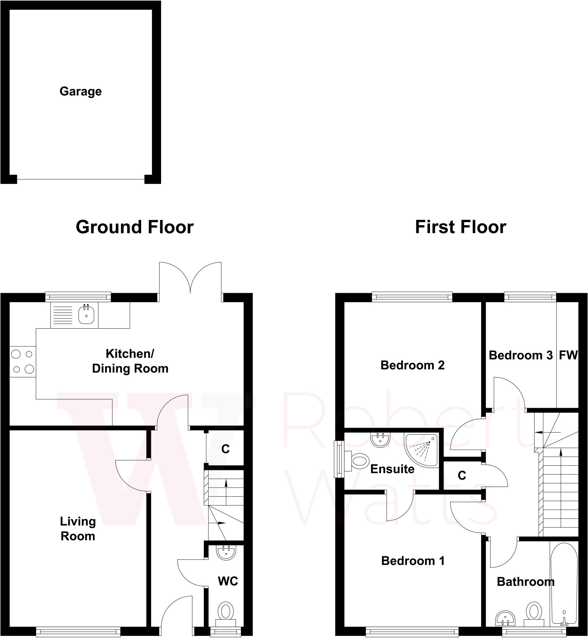 Laithe Hall Avenue, Cleckheaton, West Yorkshire, BD19 floorplan