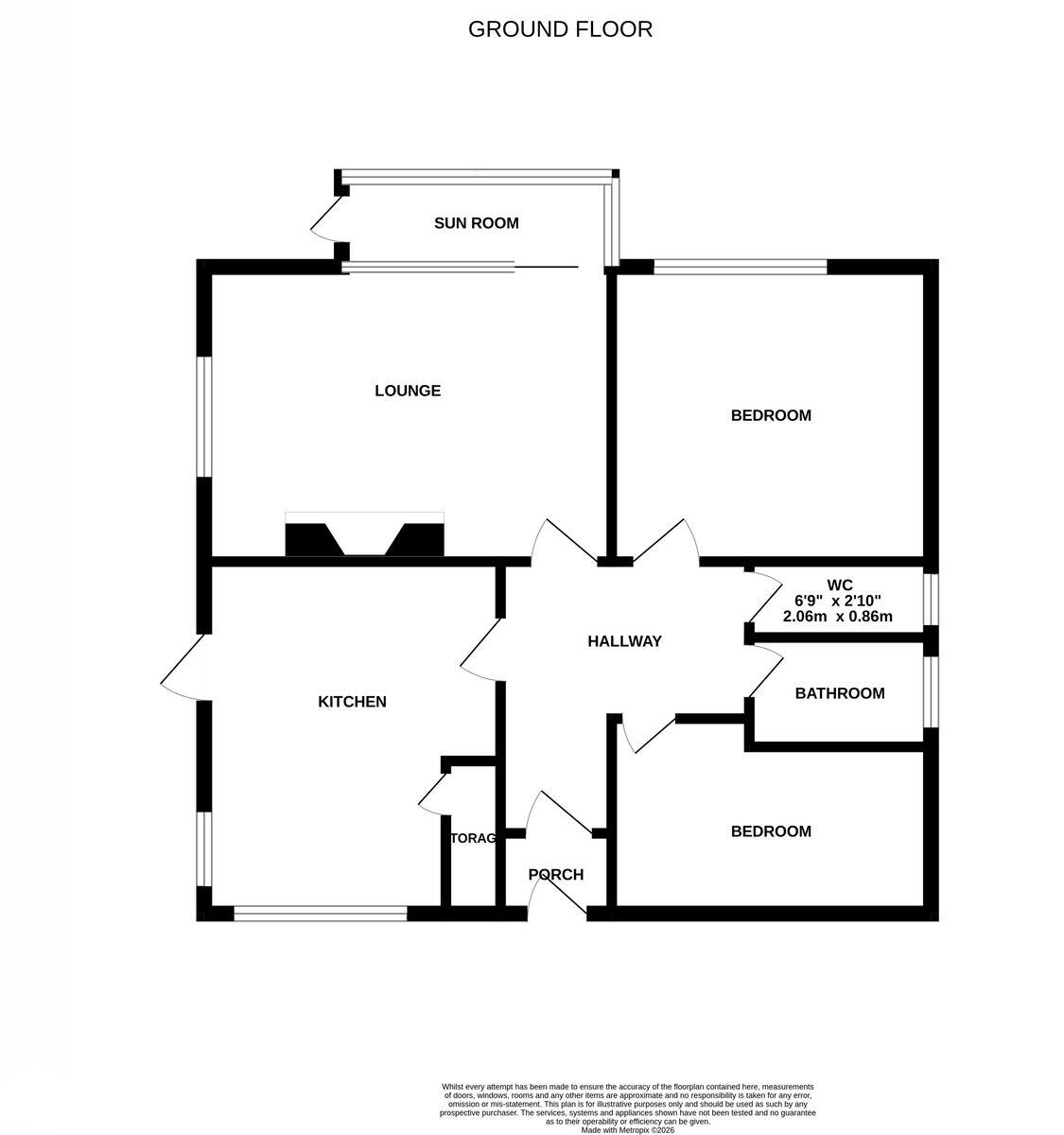 Verwood Crescent, Hengistbury Head, BH6 4JE floorplan