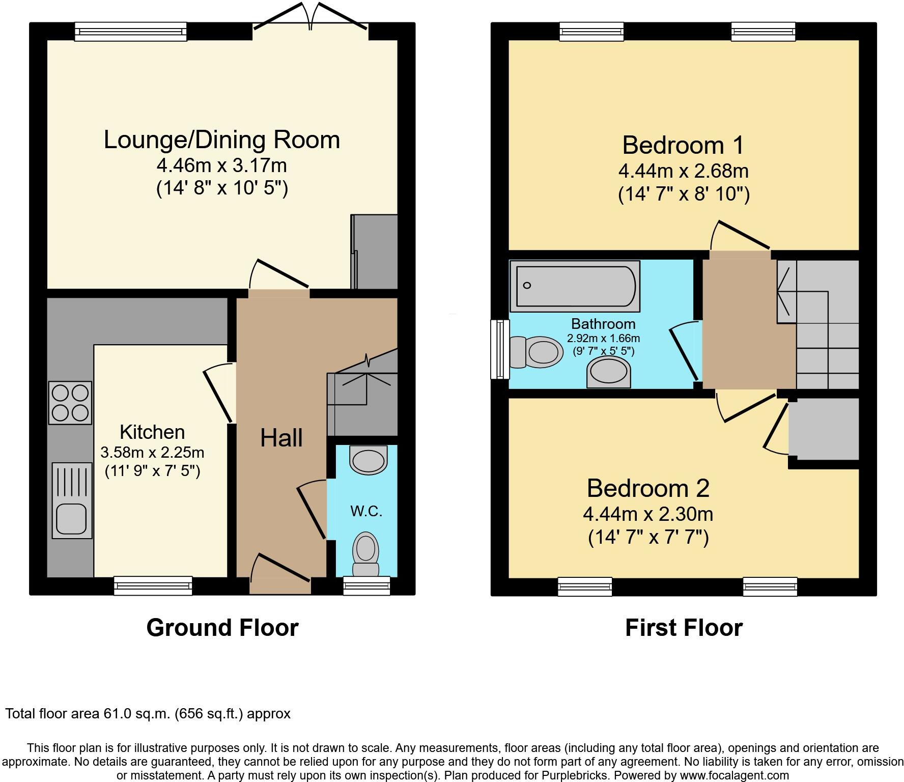 12, Woodland Road floorplan