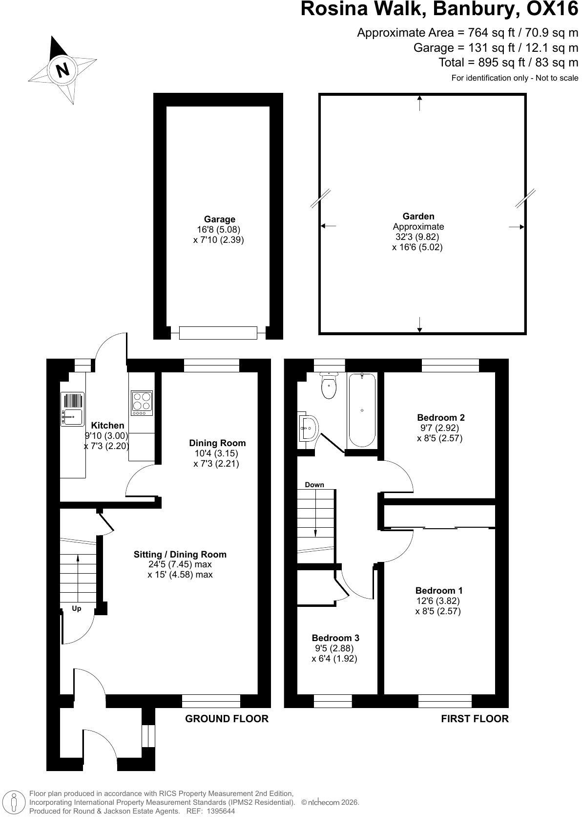 8, Rosina Walk, Banbury - NO ONWARD CHAIN floorplan