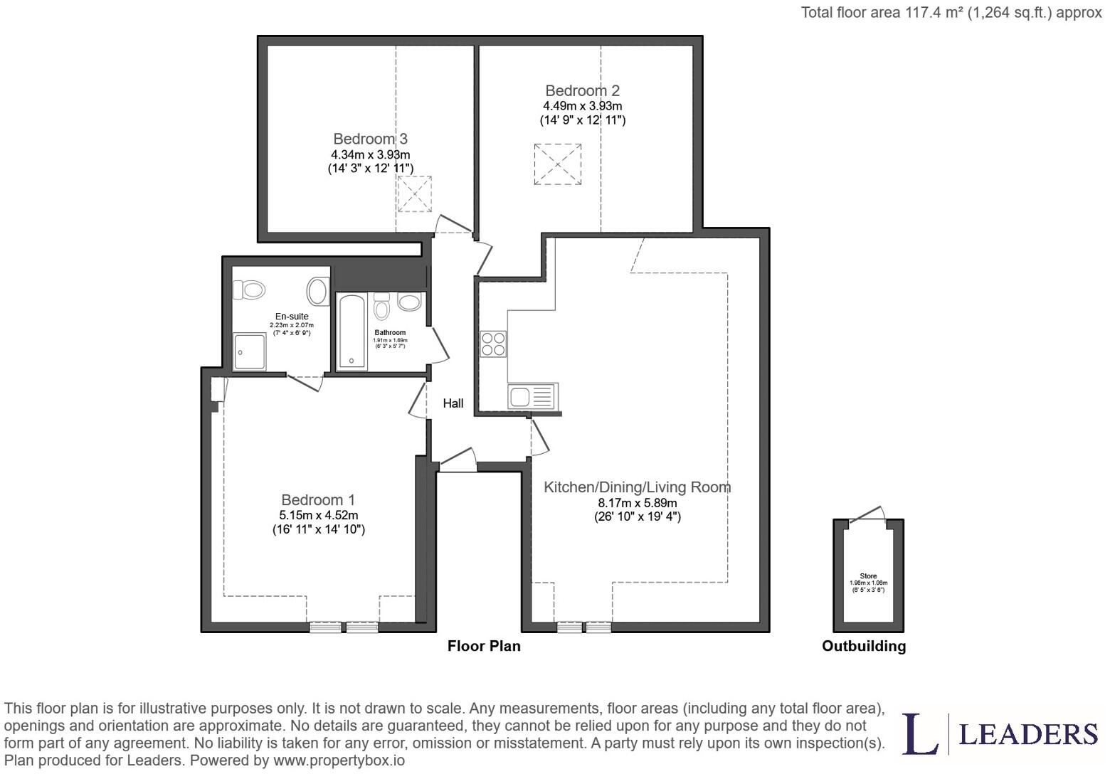 Burt Close, PO15 floorplan