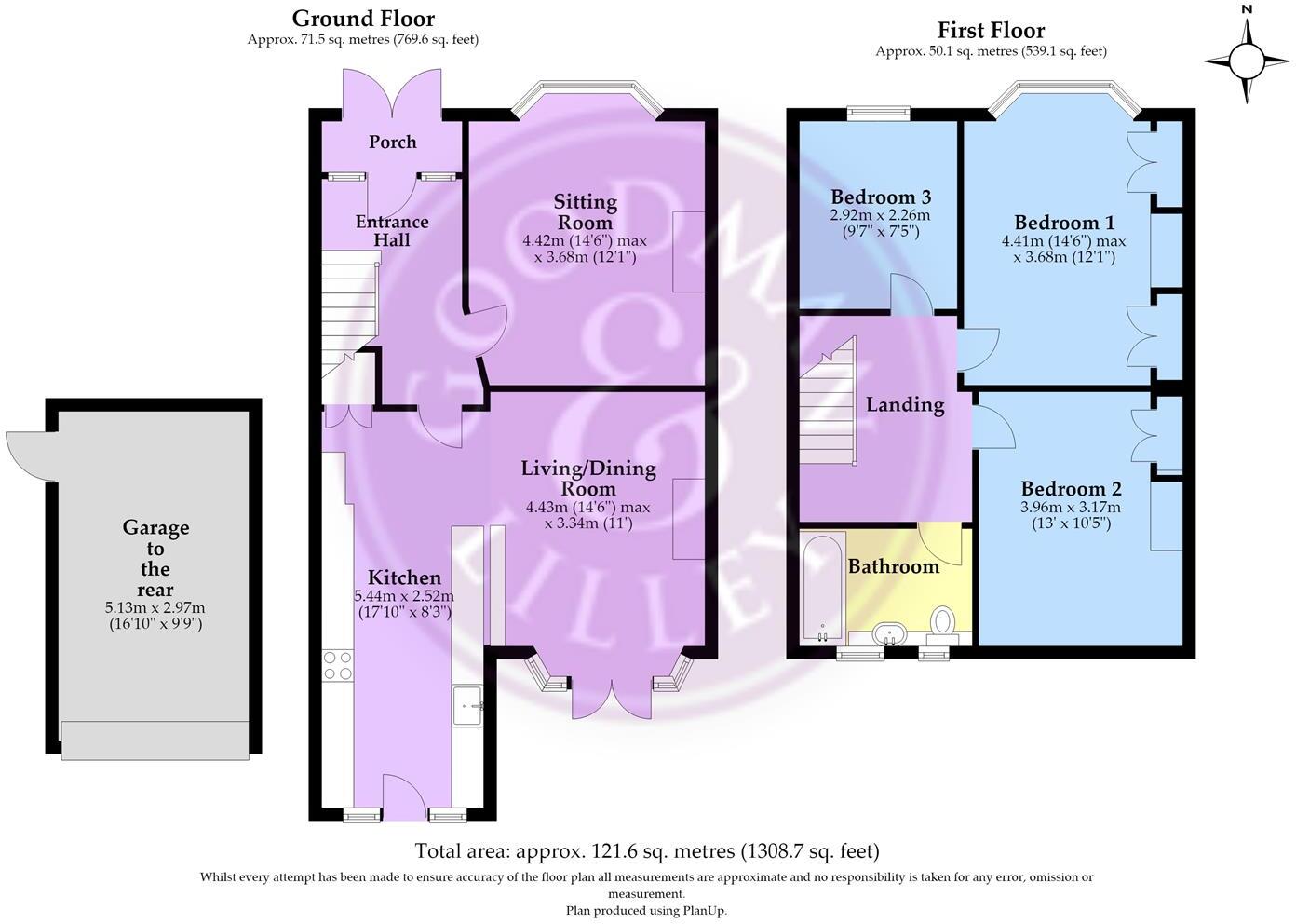 Popular Cul De Sac close to Westbury Village, Cote Lea Park, Bristol floorplan