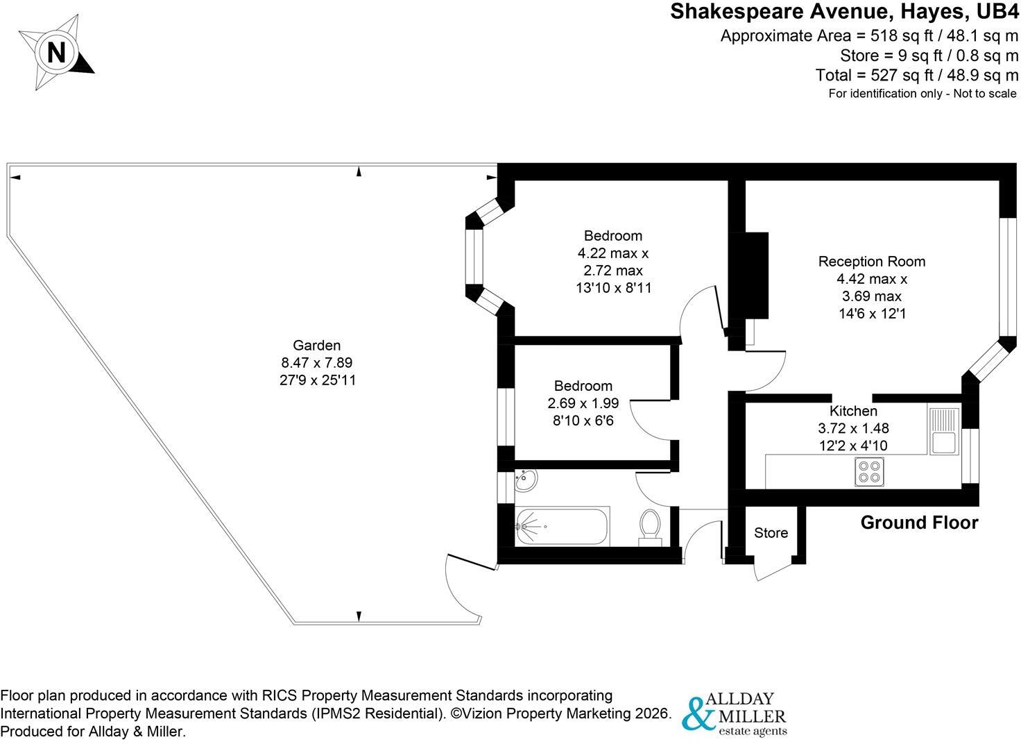 Shakespeare Avenue, Hayes floorplan