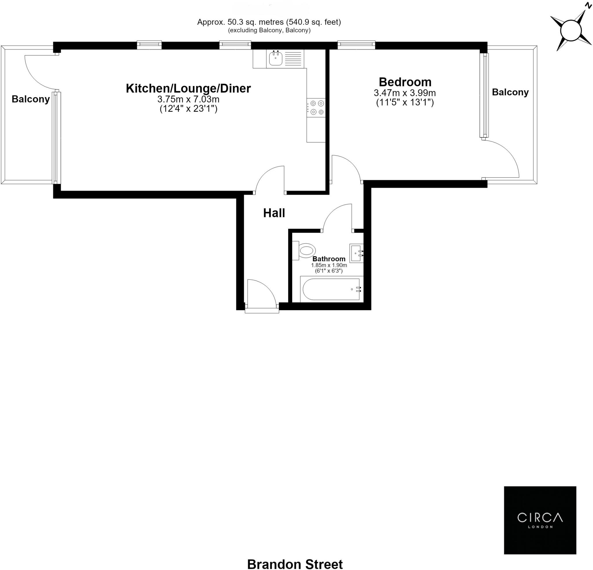 Brandon Street, SE17 floorplan