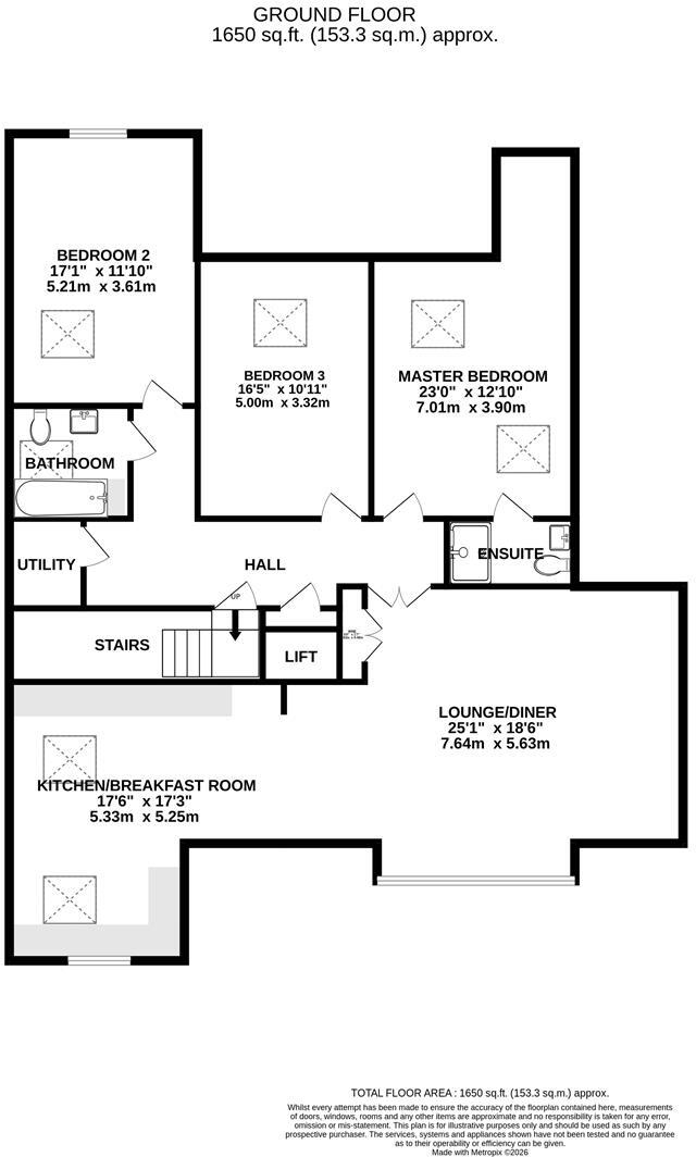 14 Golf Links Road, Ferndown floorplan