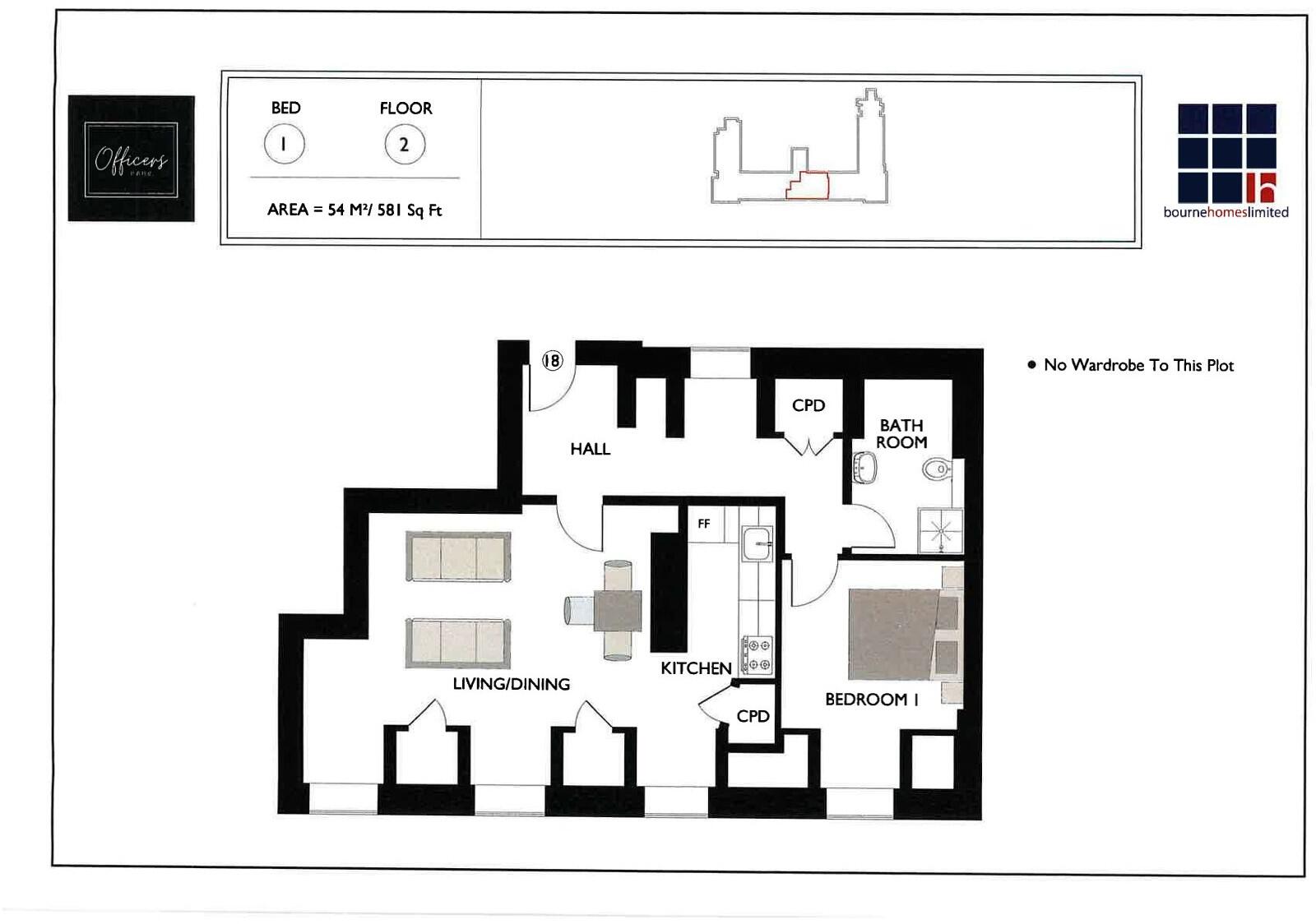Officers Park, Brunswick Road, Deepcut, Camberley, Hampshire, GU16 floorplan
