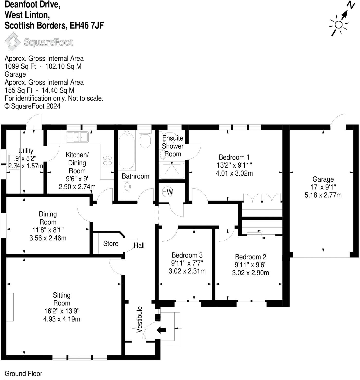 4 Deanfoot Drive, West Linton, EH46 7JF floorplan