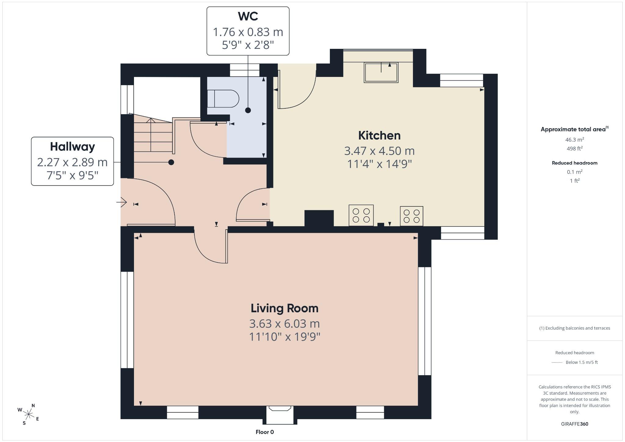 Hall Lane, Connah's Quay, Deeside, Flintshire, CH5 4LY floorplan