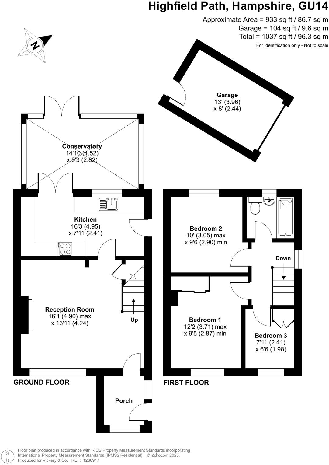 Highfield Path, Farnborough, Hampshire, GU14 floorplan