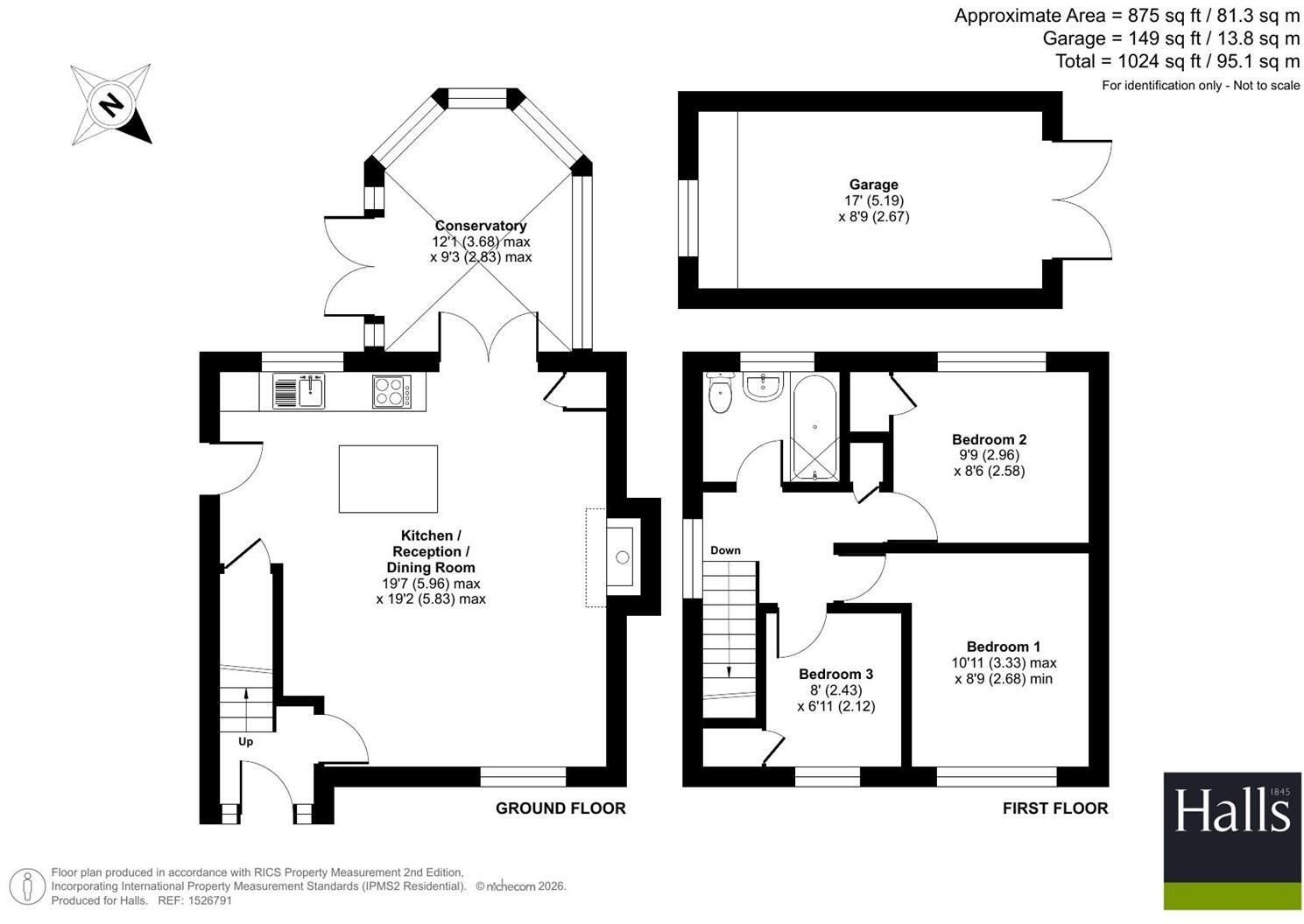 5 Churchill Road, Shrewsbury, Shropshire, SY3 8ZA floorplan