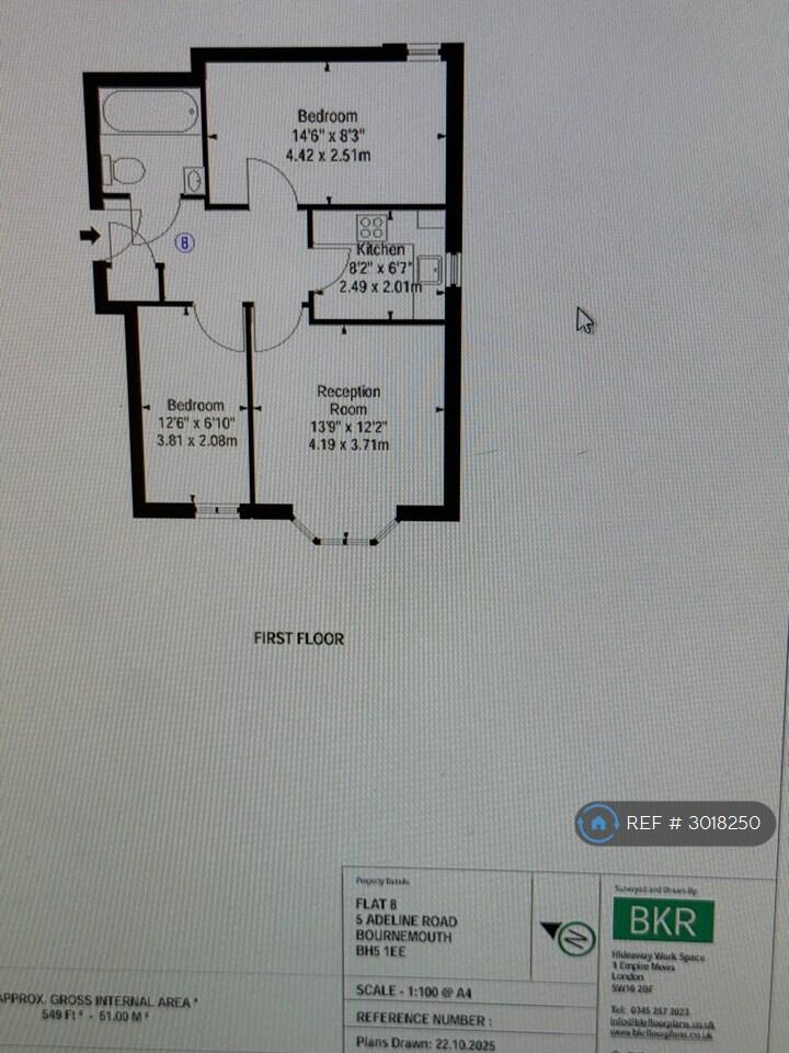 Adeline Road, Bournemouth, BH5 floorplan
