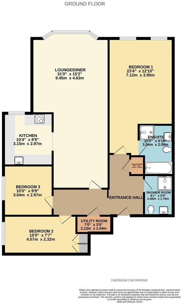 Apt 7 Chesham House, 2 Chesham Place, Bowdon floorplan