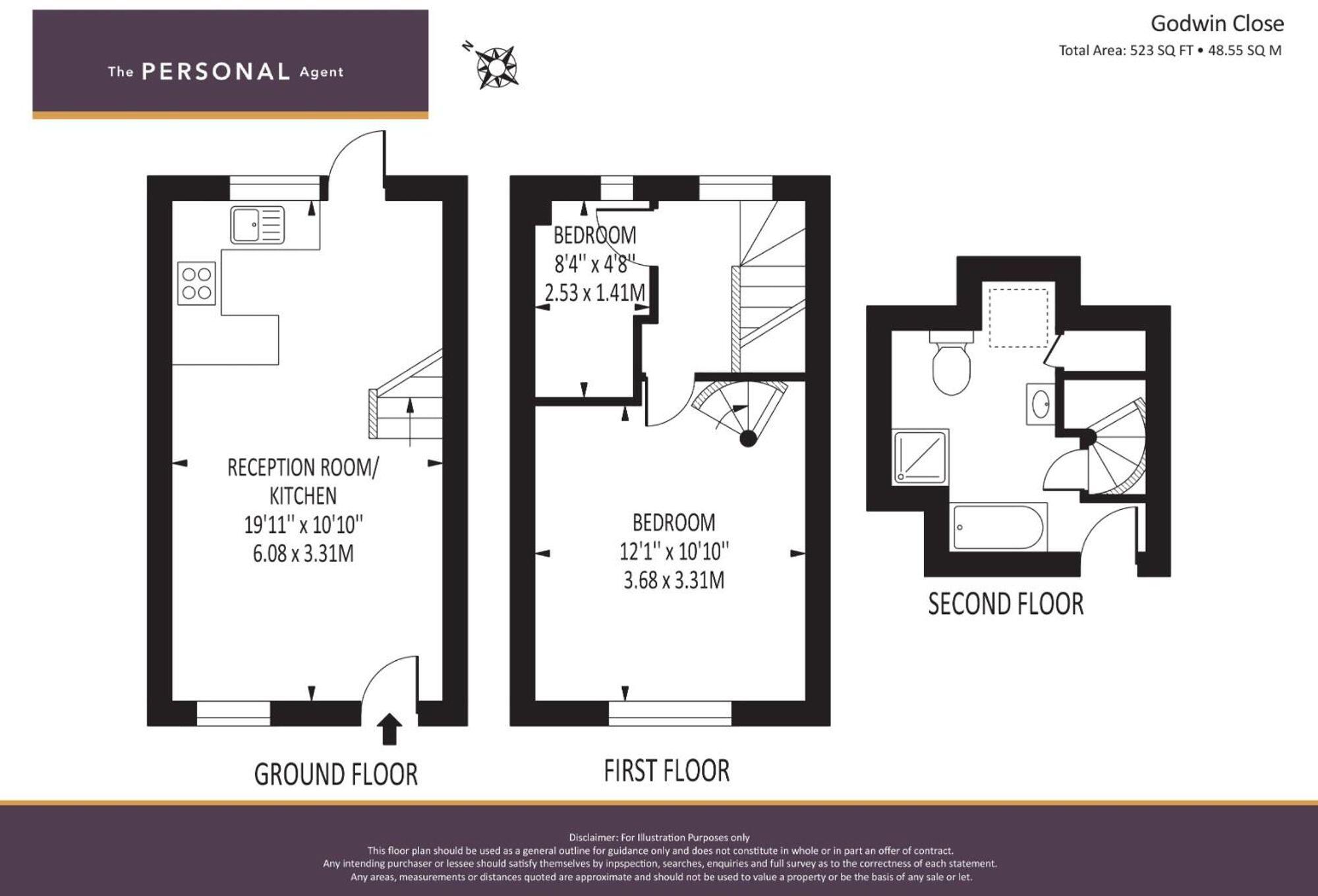 Godwin Close, Epsom, KT19 floorplan