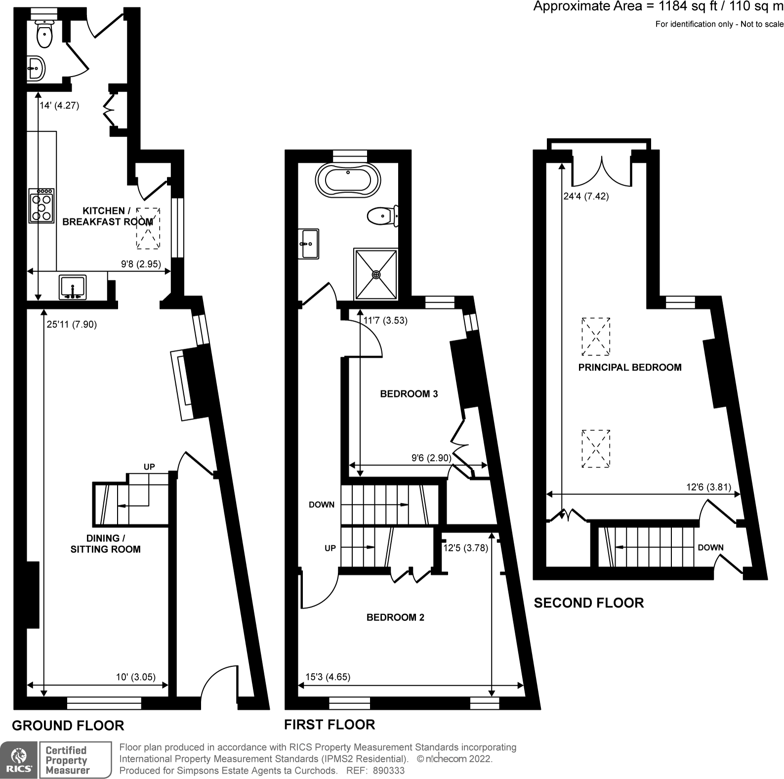 Binfield Road, Byfleet, KT14 floorplan