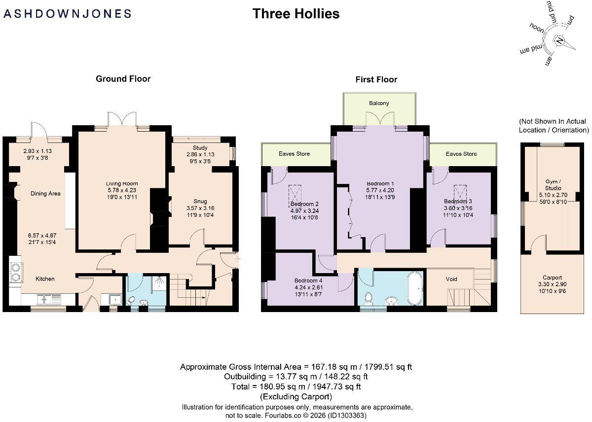 Three Hollies, Ferney Green, Bowness-on-Windermere, LA23 3ES floorplan