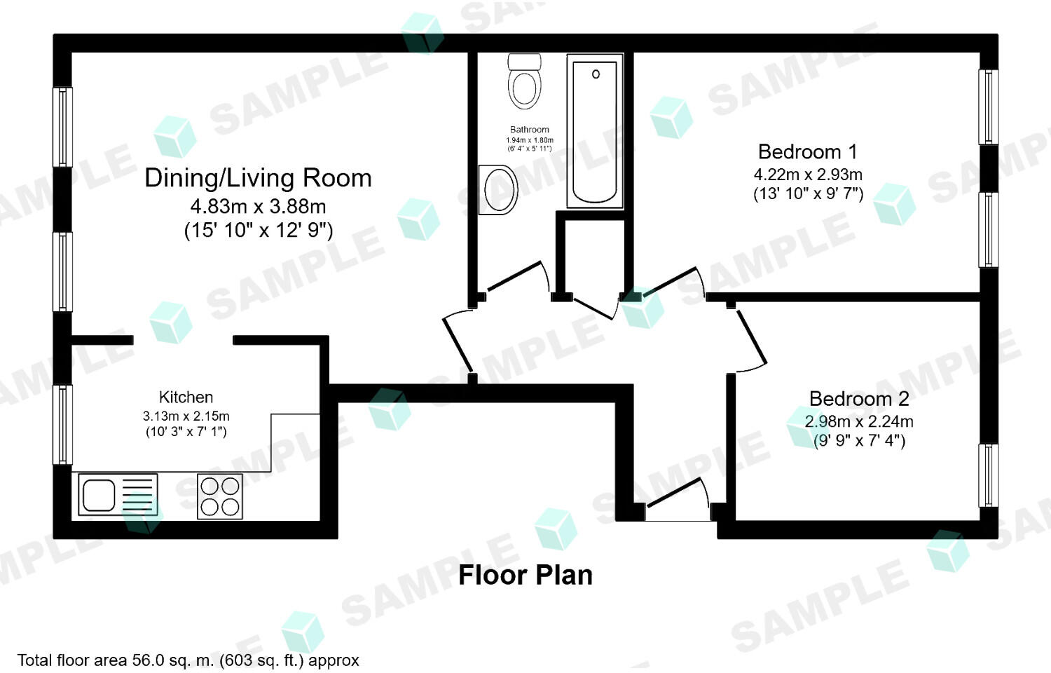 Labrador Quay, Salford, Lancashire, M50 floorplan
