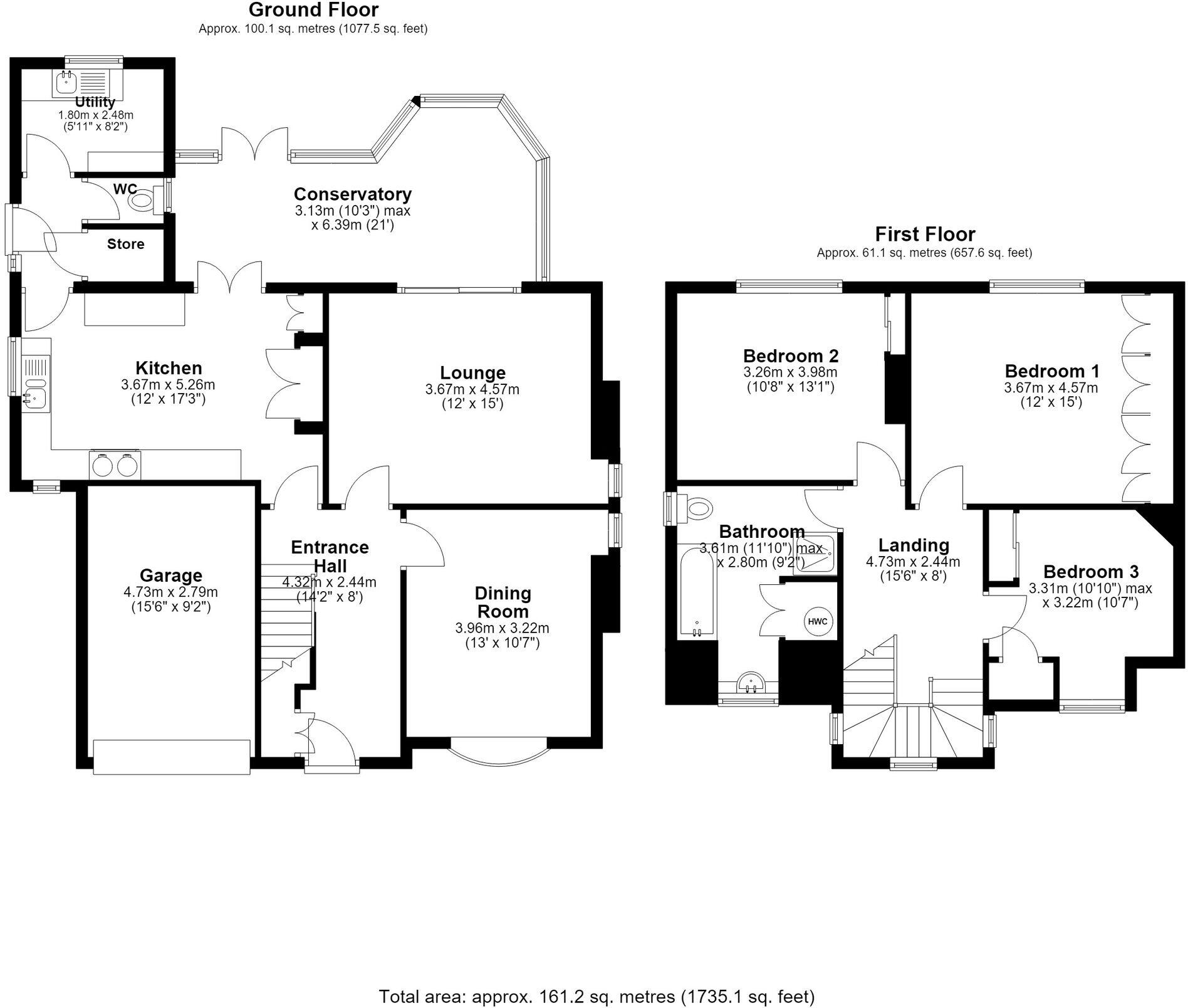 Chester Road, Hartford, CW8 floorplan