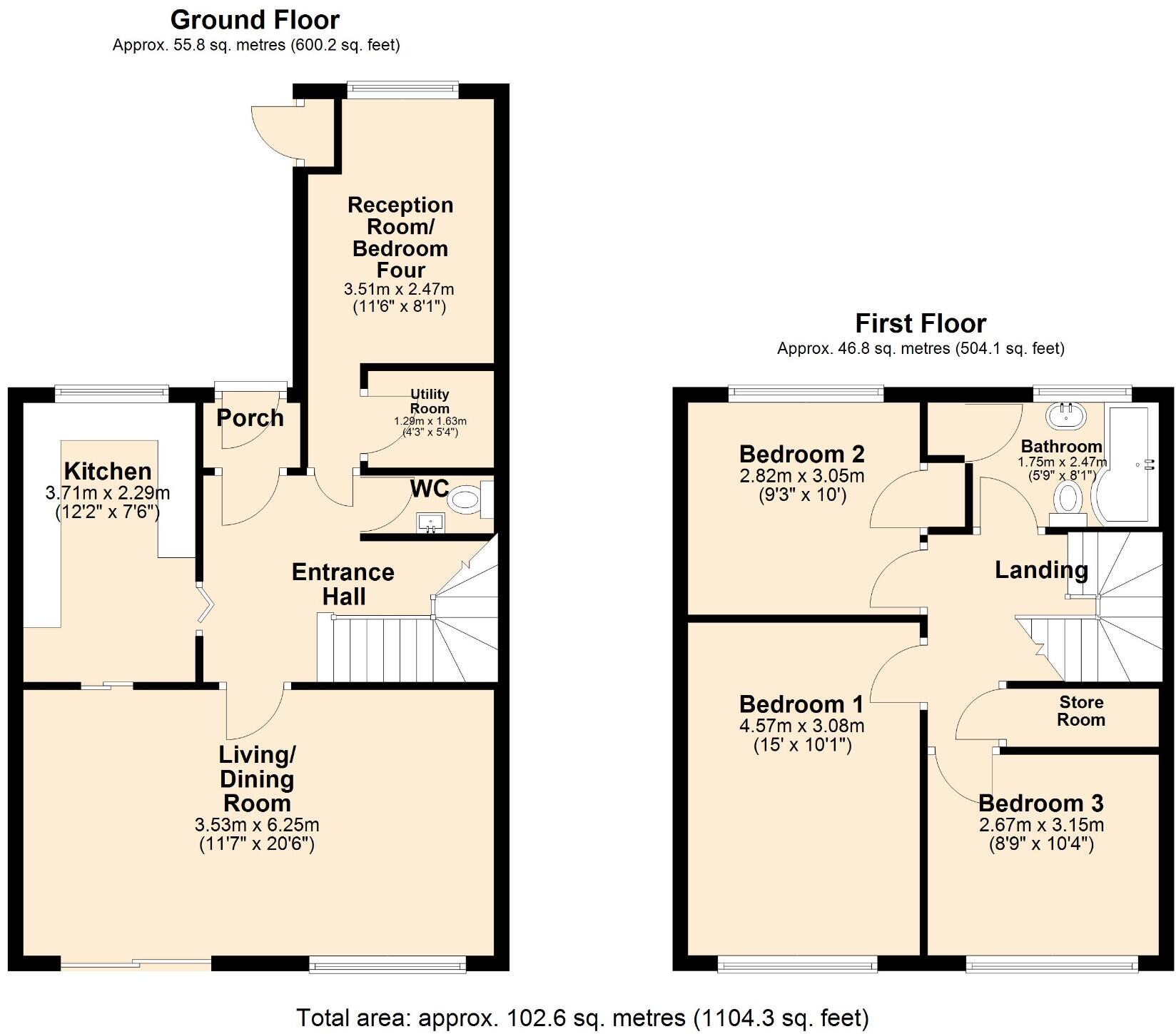 Pinewood, Sale, Cheshire, Greater Manchester, M33 floorplan