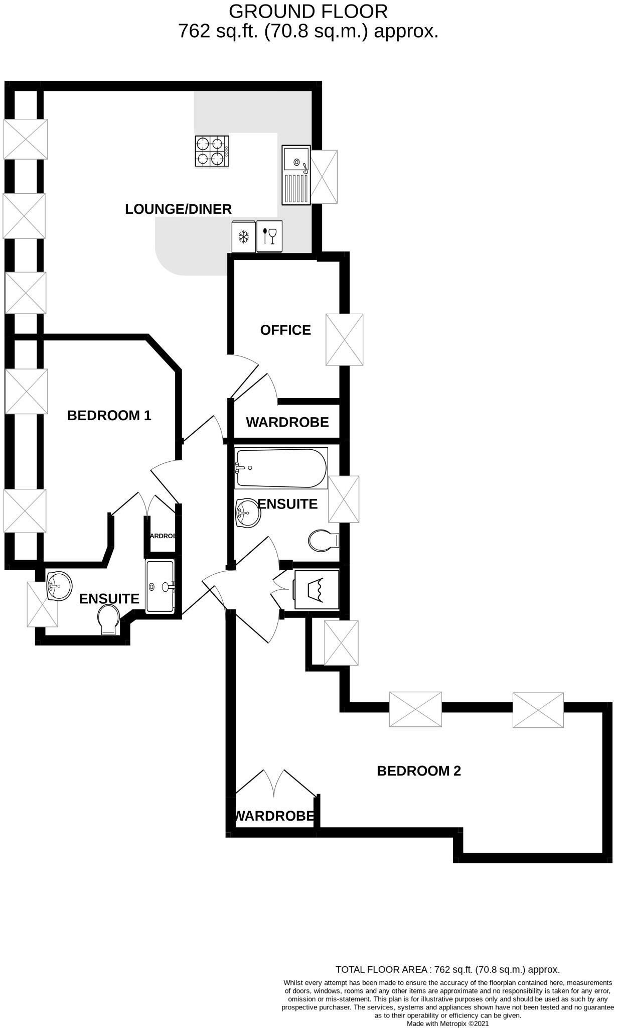 Ivydene, 57 Albert Road North, Malvern, Worcestershire, WR14 3AB floorplan